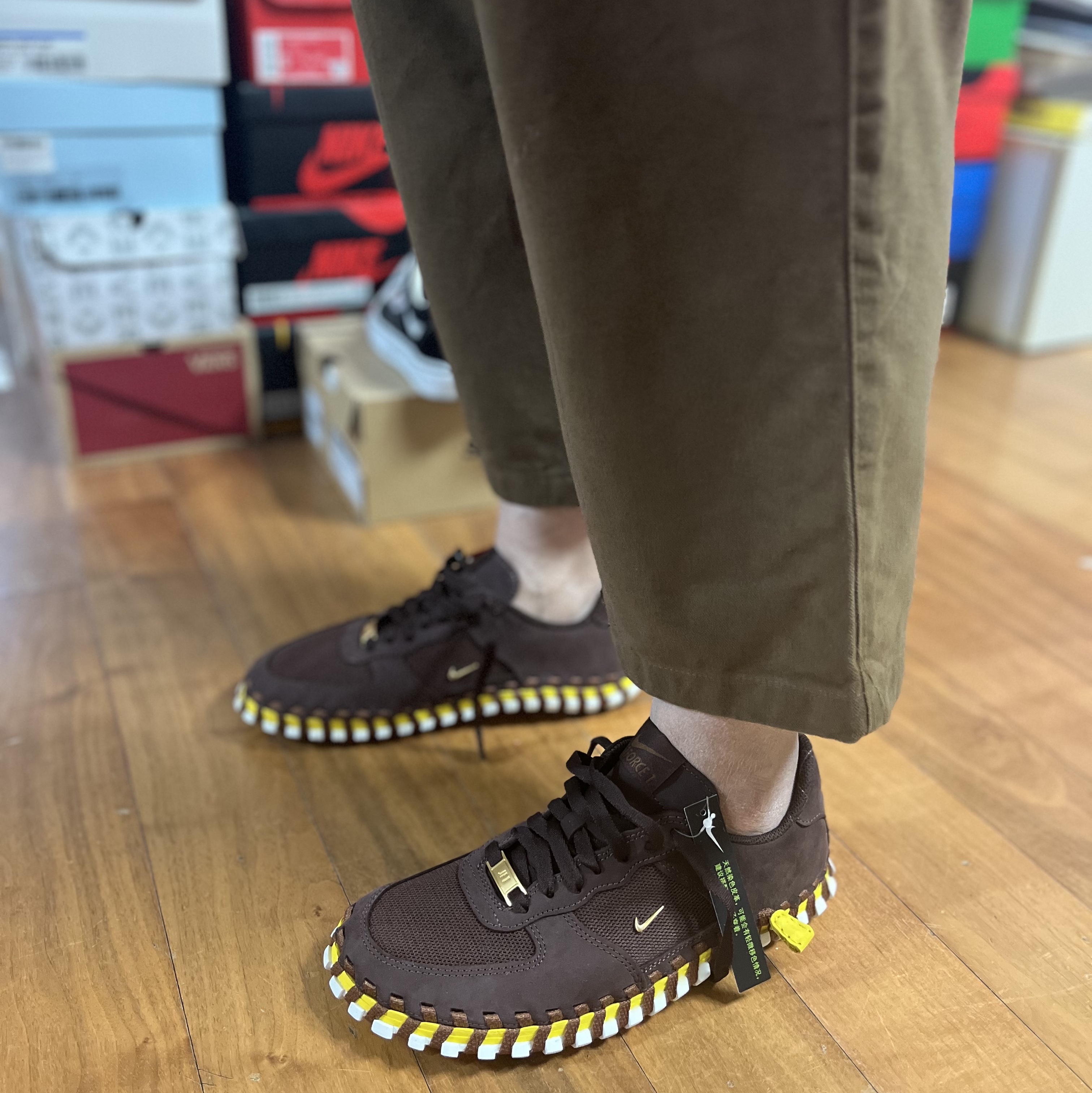 Nike x Jacquemus J Force 1 Low LX SP Earth 착용 스타일