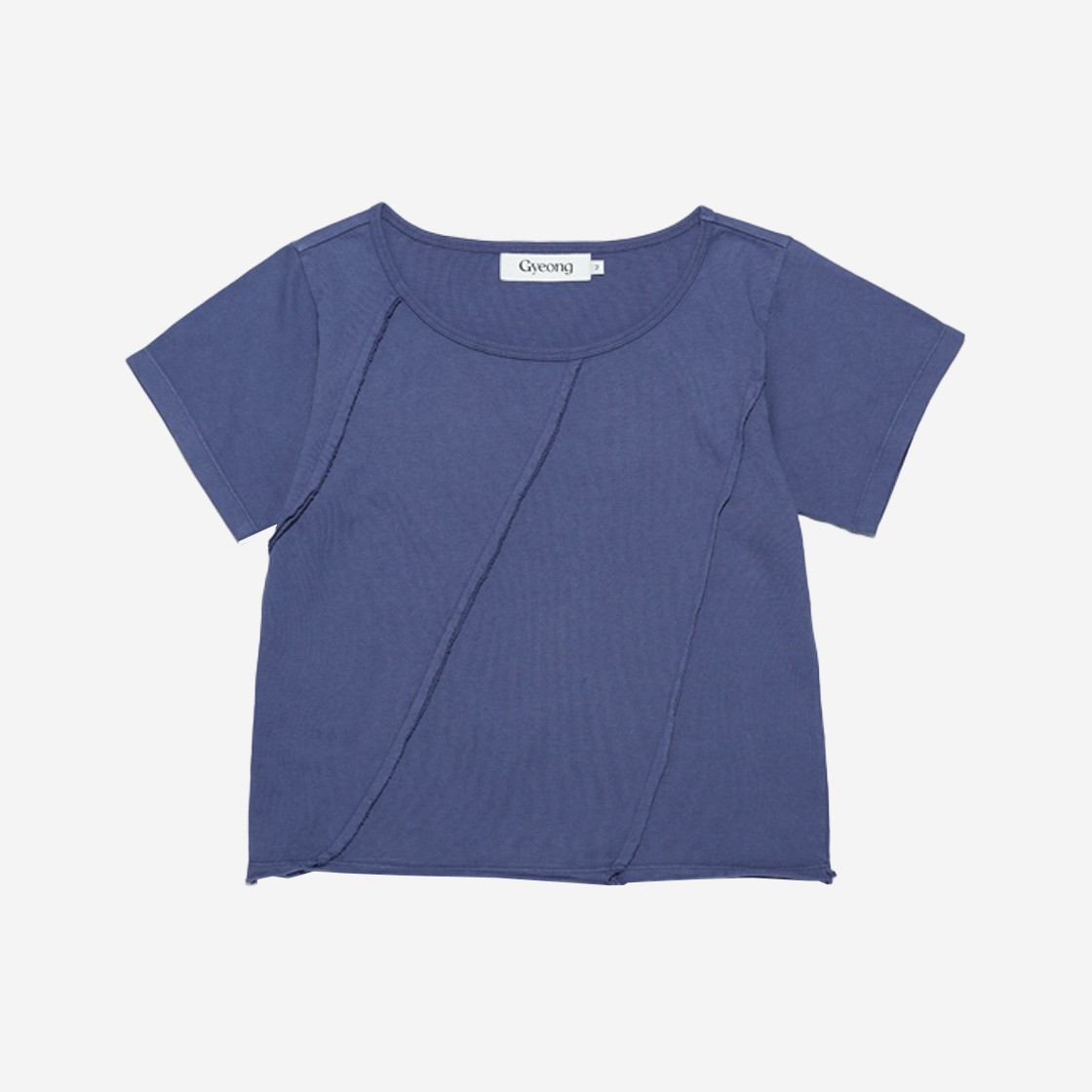 Gyeong Dyed Short Sleeve Tee Blue 상세 이미지 1