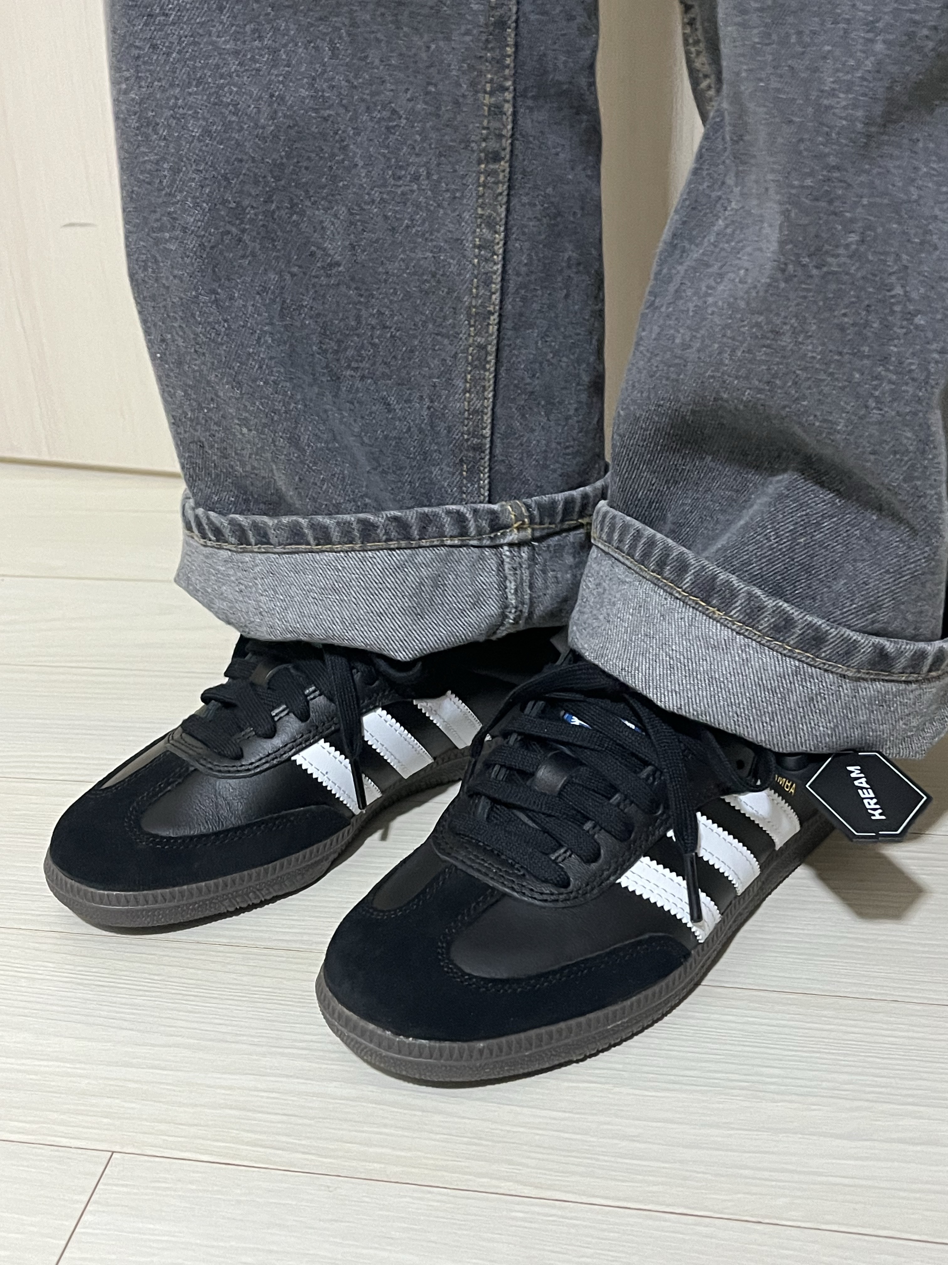 Adidas Samba ADV Black 착용 스타일 - 1