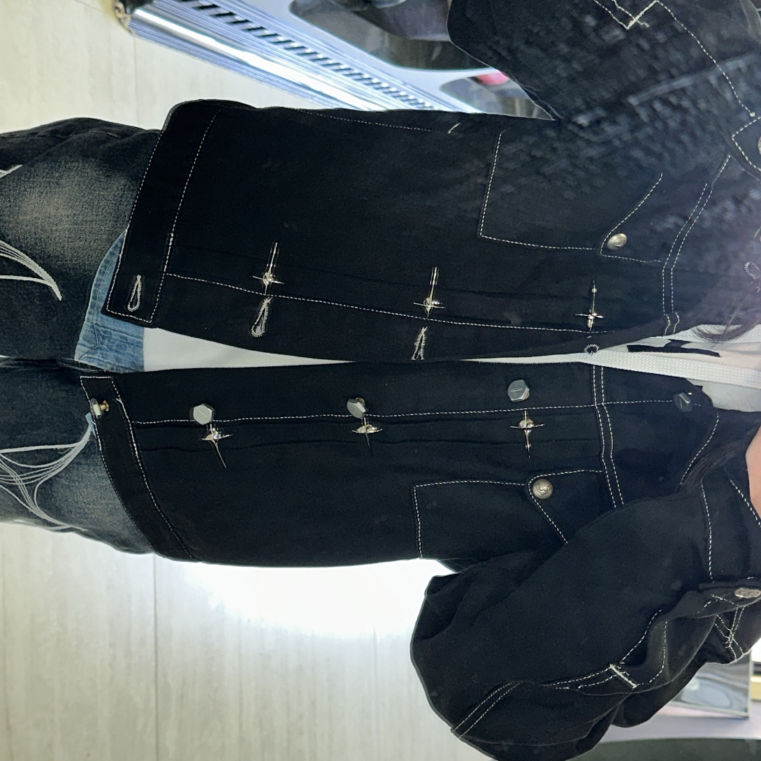 Thug Club Tribal Tree Denim Pants Blue 착용 스타일 - 3