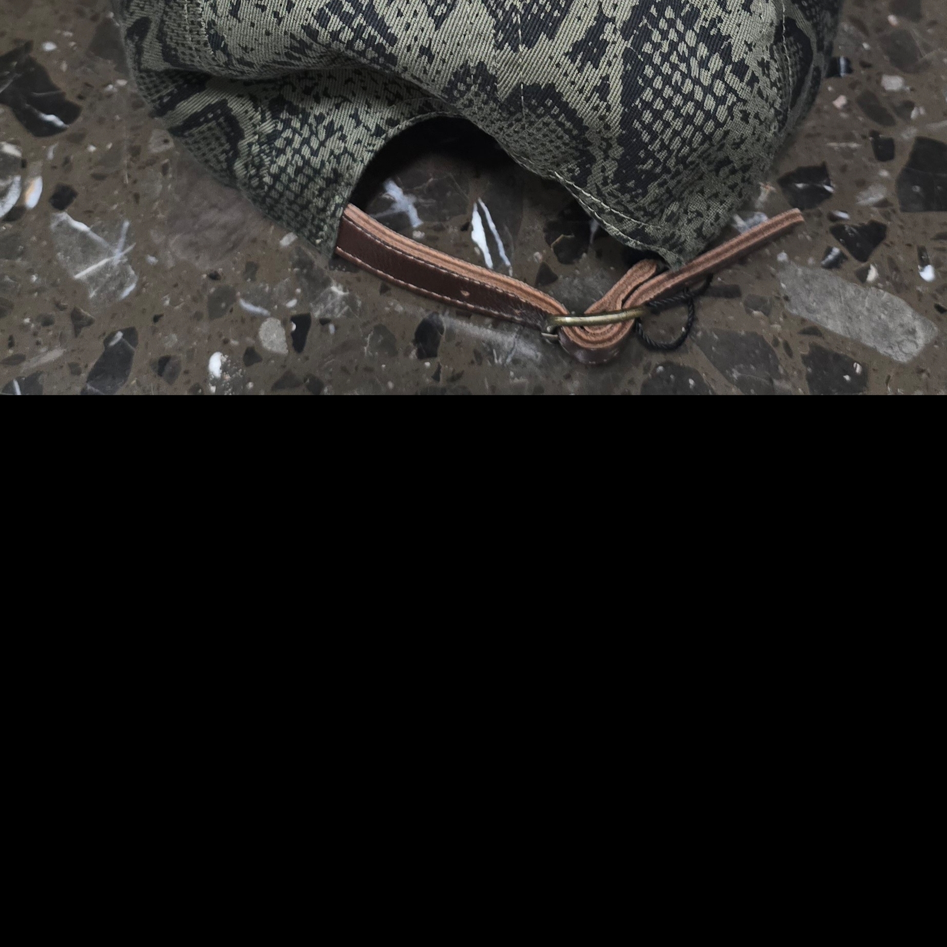 Supreme Washed Chino Twill Camp Cap Snake - 24SS 착용 스타일 - 2
