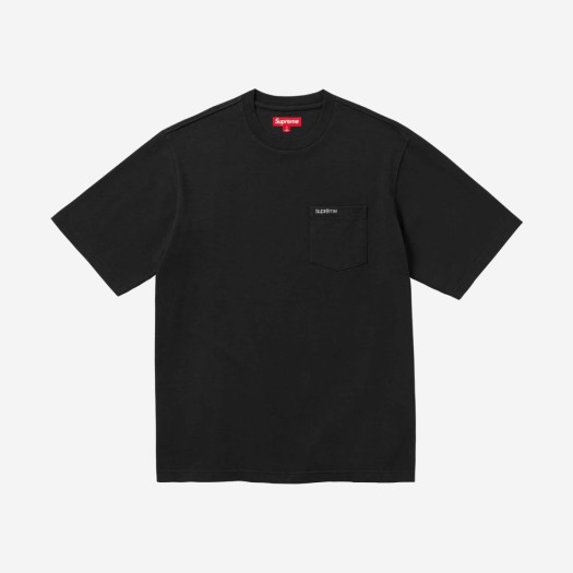 슈프림 숏슬리브 포켓 티셔츠 블랙 - 24SS