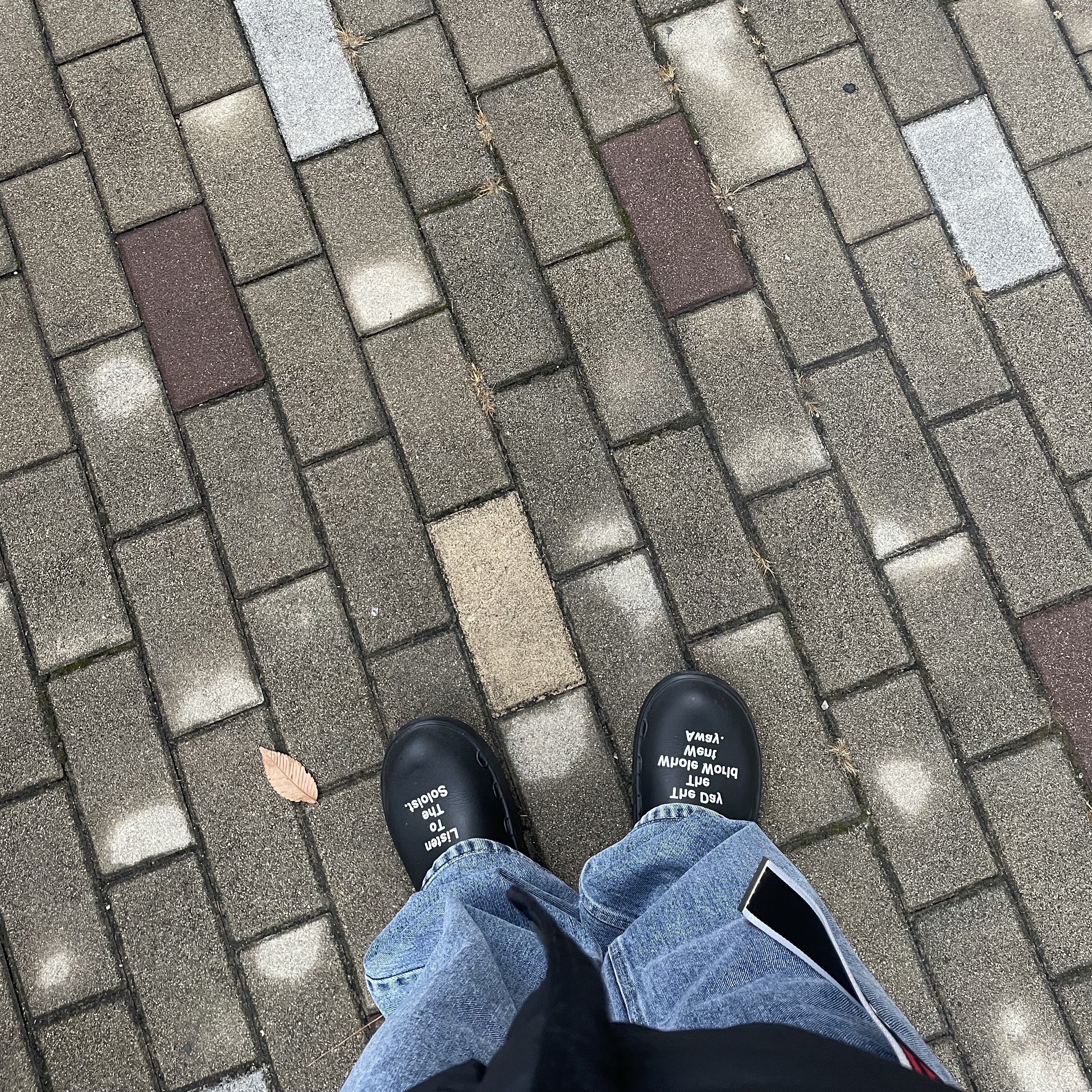 Oofos x Takahiromiyashita The Soloist The Day The Whole World Went Away Clog Black, Wooyoungmi Long Straight Denim Pants Blue -23FW 착용 스타일