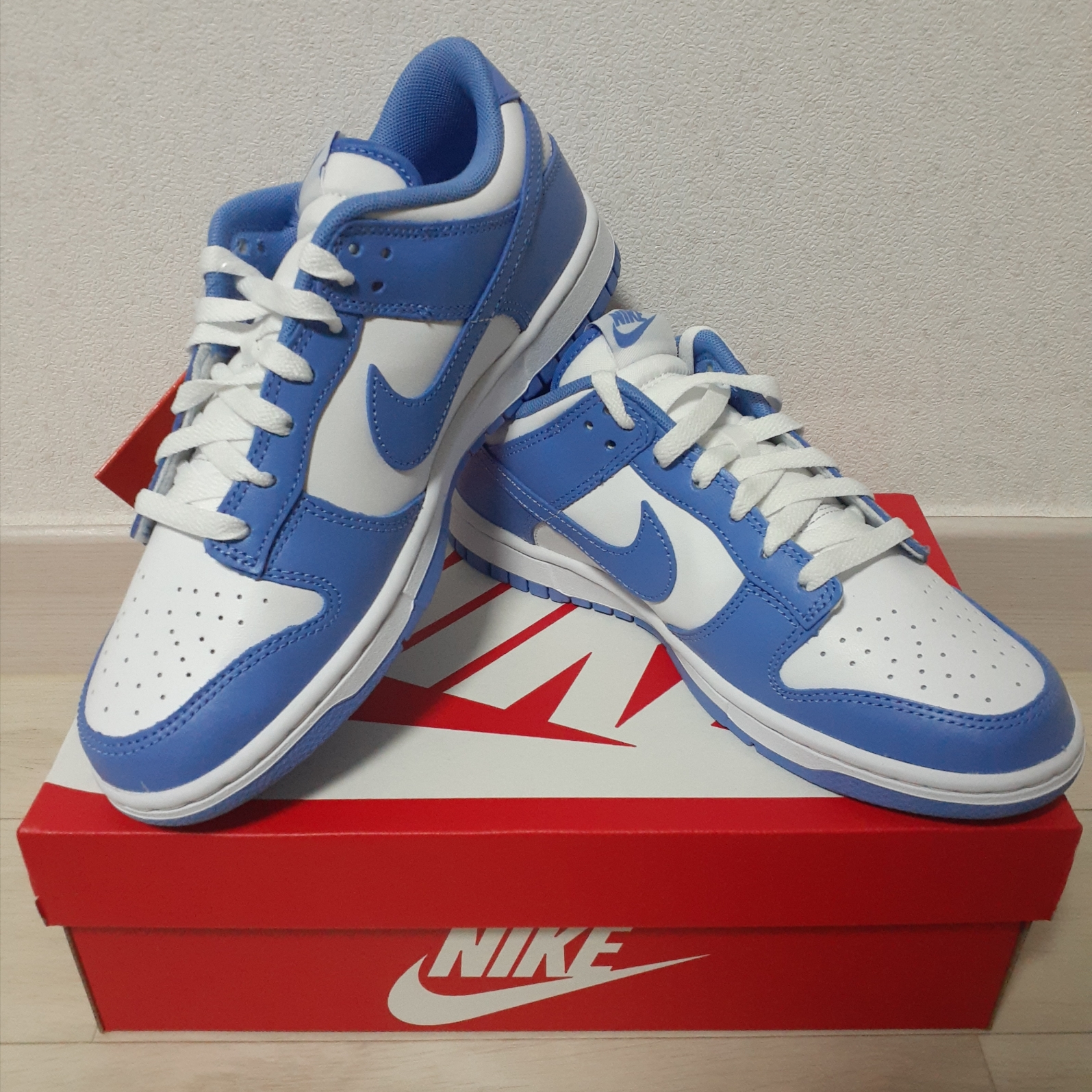 Nike Dunk Low Retro White Polar Blue 착용 스타일