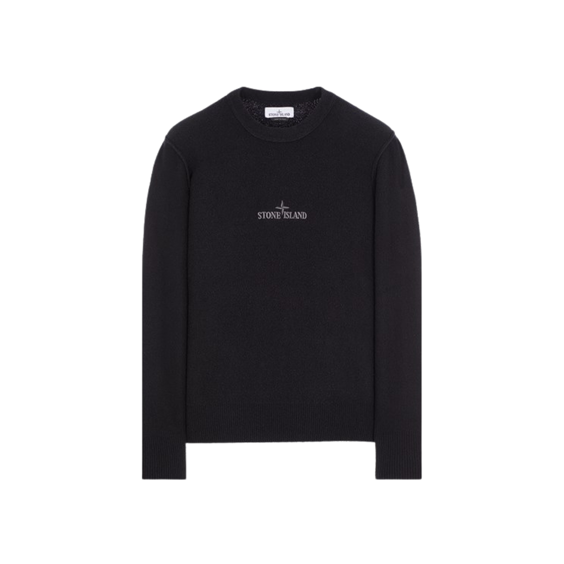 8015534D2-V0029 Stone Island 534D2 Soft Cotton Crewneck Knit Black - 24SS - 대표 이미지 #1