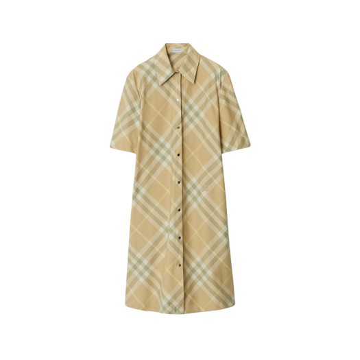 (W) 버버리 체크 코튼 셔츠 드레스 플랙스