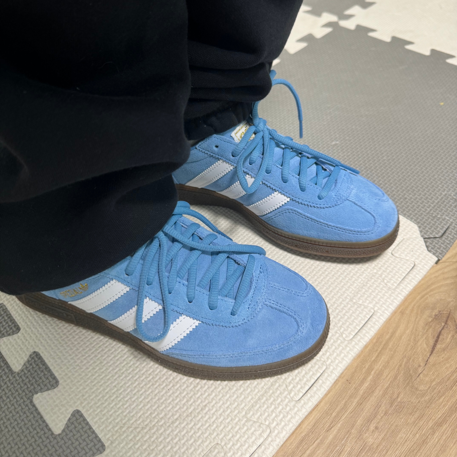 Adidas Spezial Handball Light Blue 착용 스타일