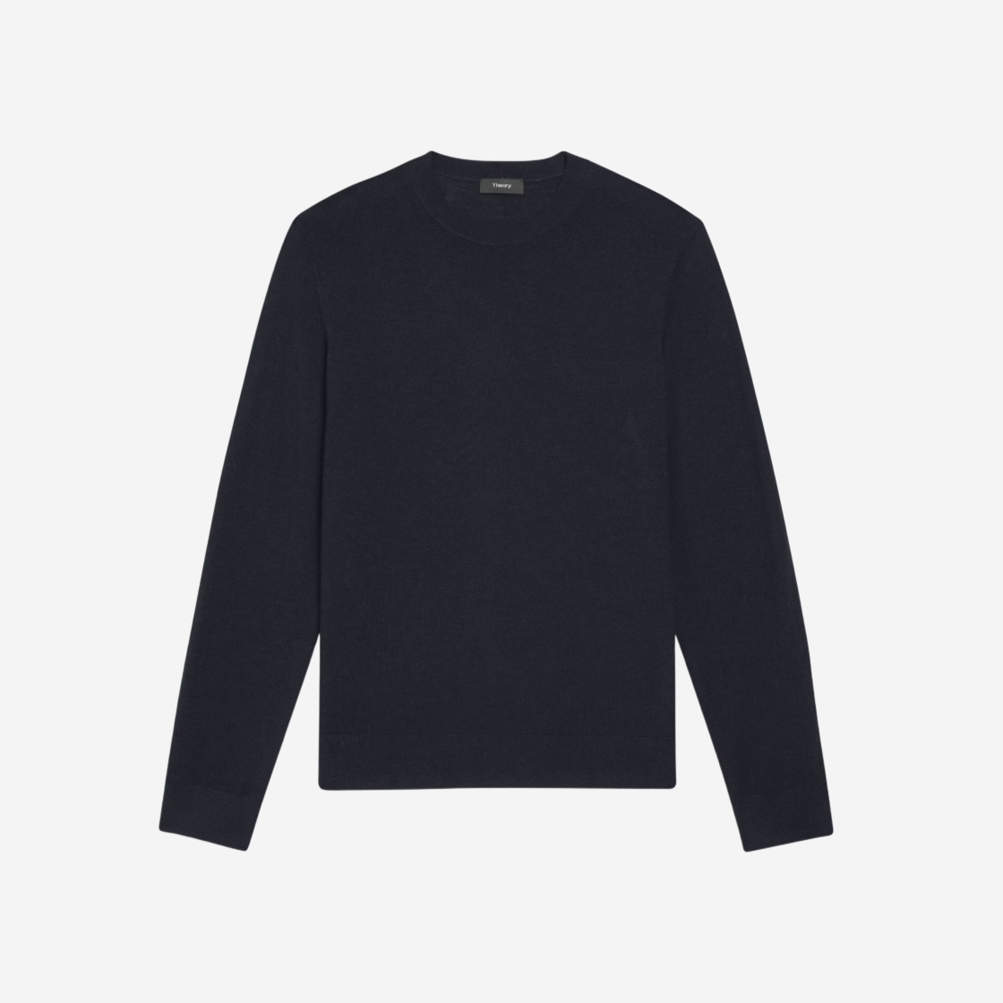 J0781713-G0F Theory Crewneck Sweater in Regal Wool Navy