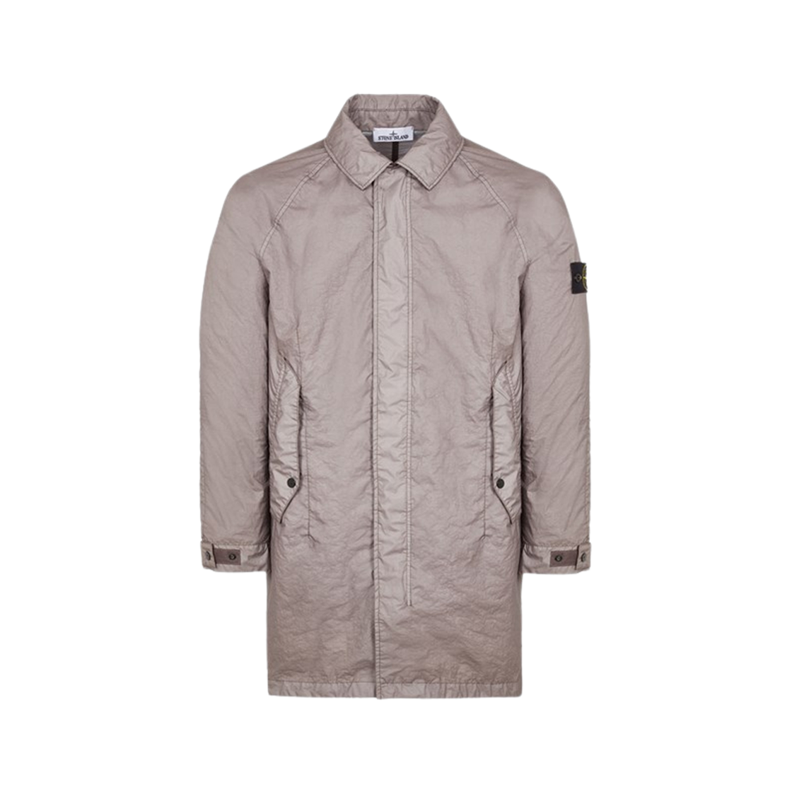 Stone Island 70323 Membrana 3L TC Trench Coat Dove Gray - 24SS 상세 이미지 1