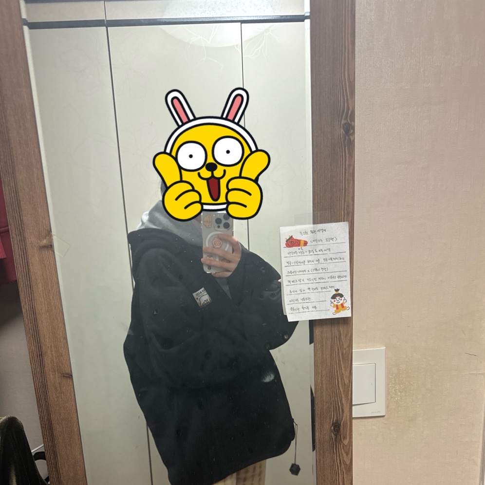Human Made Fleece Sweat Zip Hoodie Black 착용 스타일