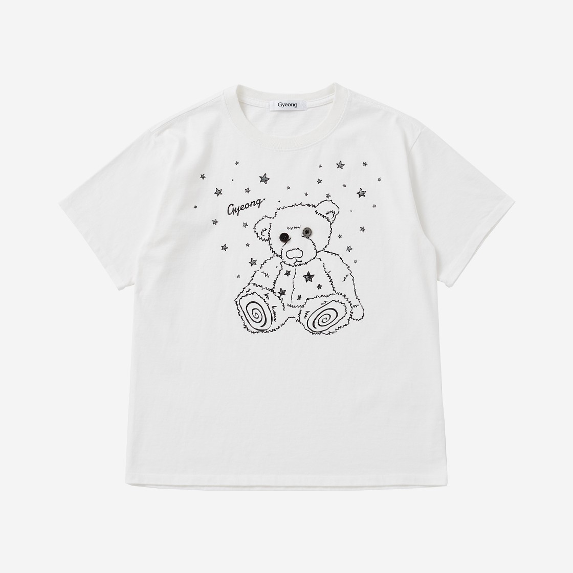 Gyeong Old Teddy Bear Tee Off White 상세 이미지 1