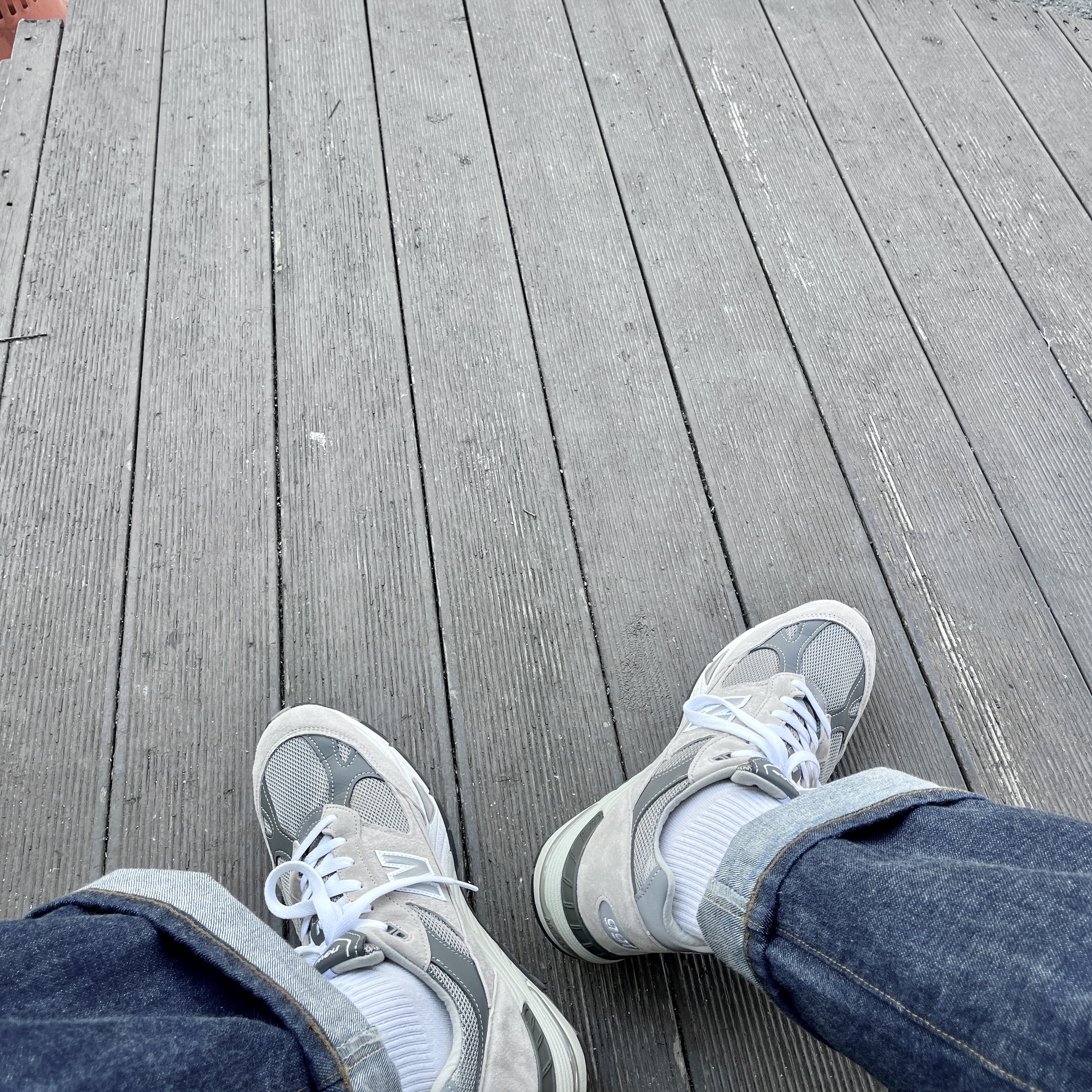 New Balance 991 Made in UK Grey 착용 스타일