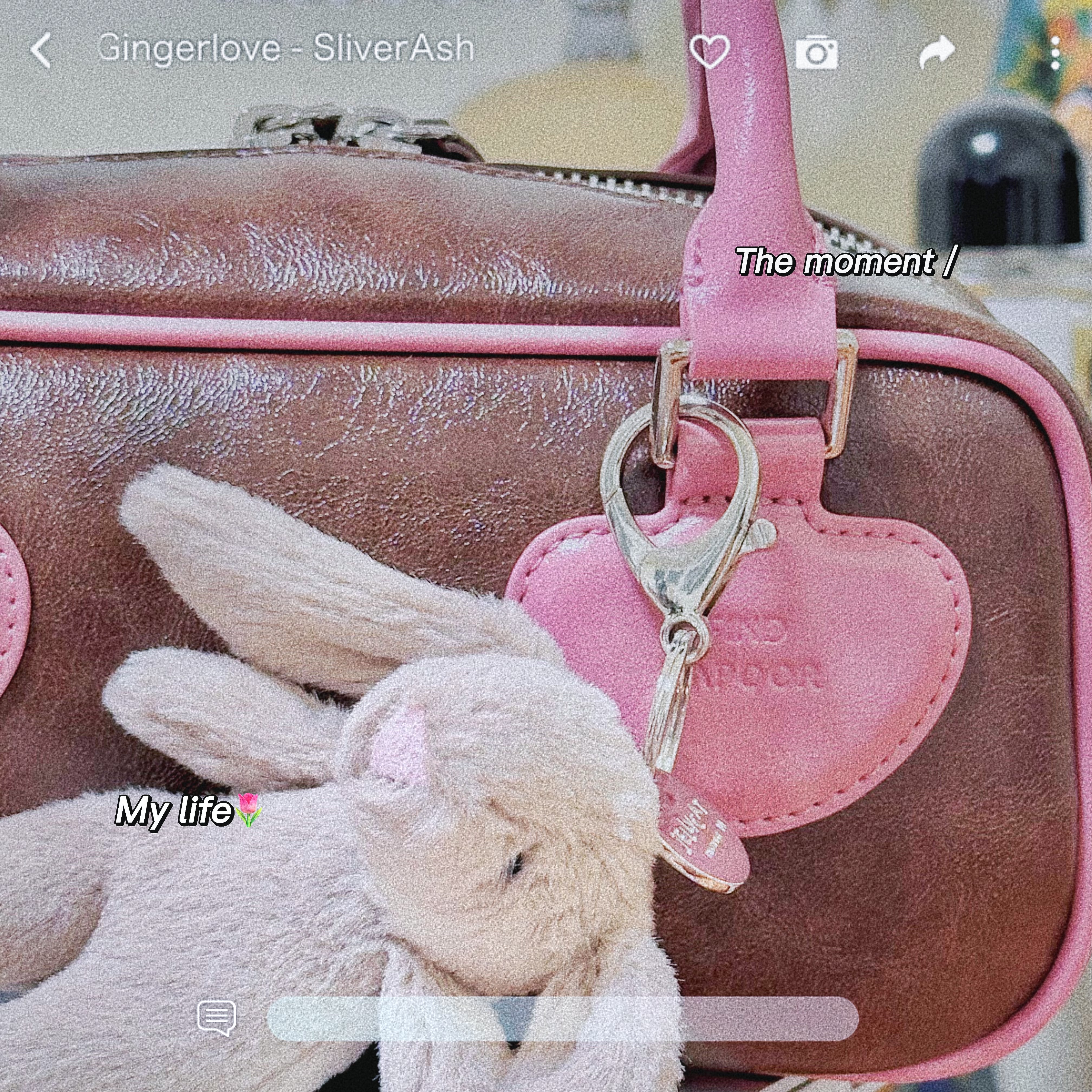 Jellycat Bashful Bunny Bag Charm Beige 착용 스타일