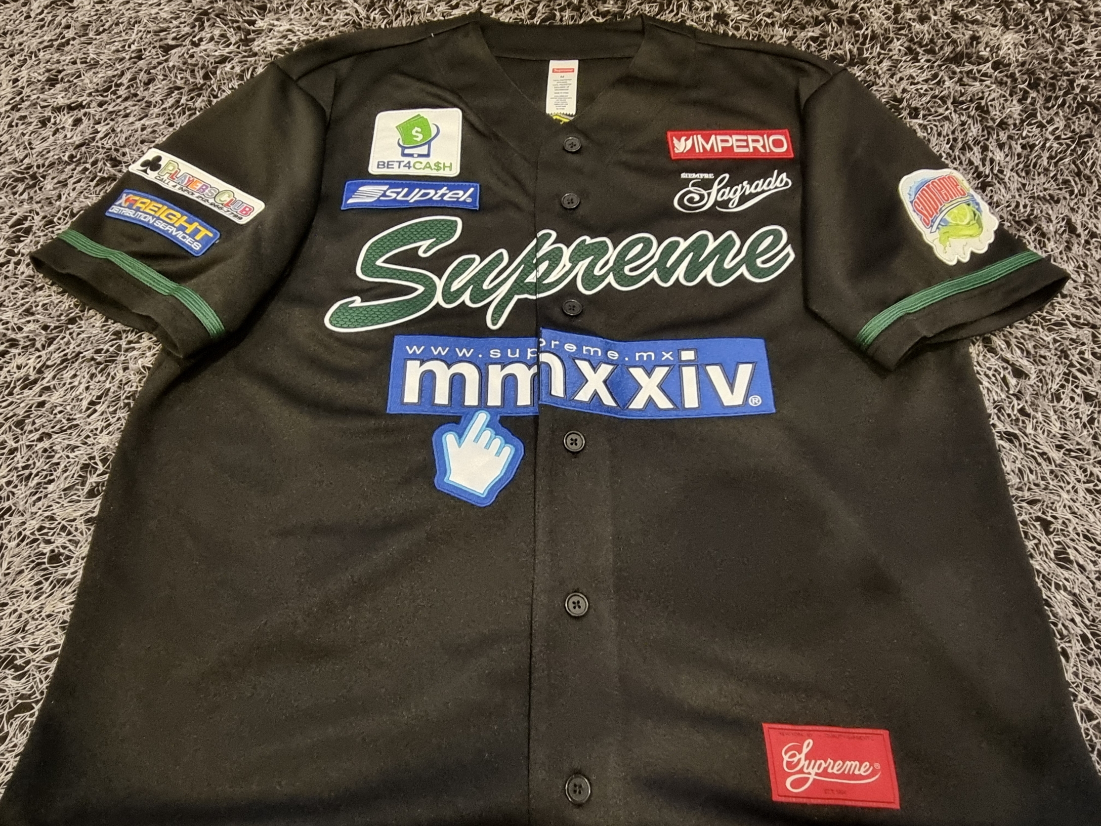 Supreme Chosen One Baseball Jersey Black - 24SS 착용 스타일 - 1