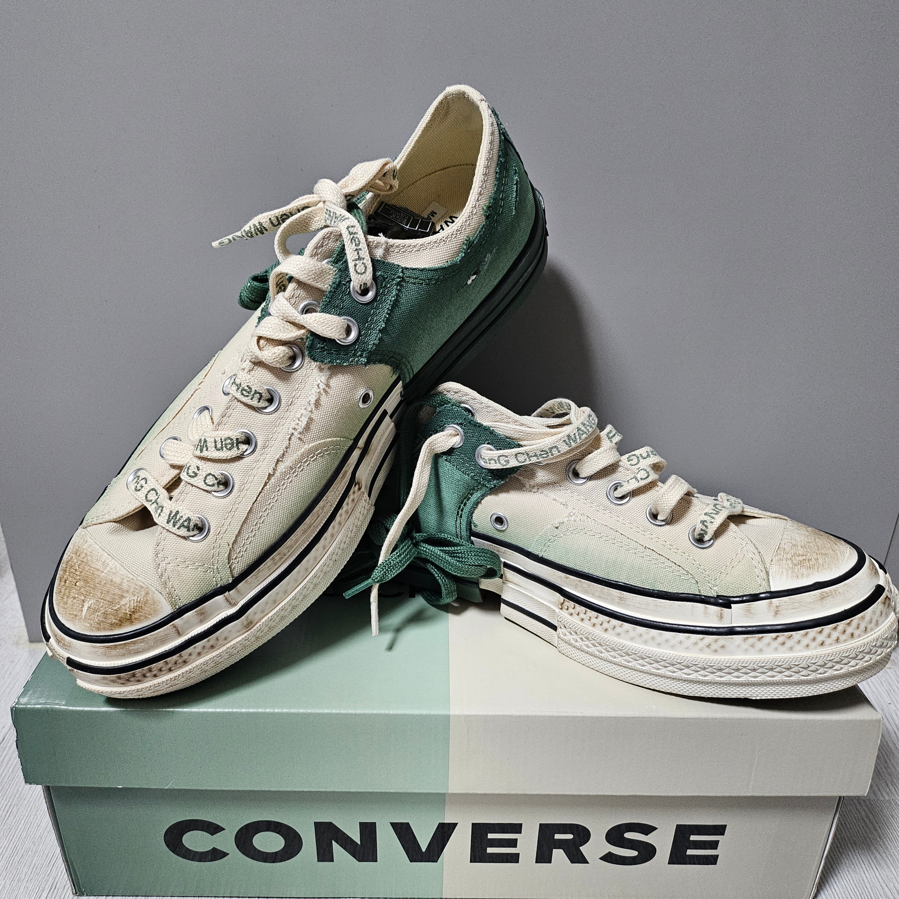 Converse x Feng Chen Wang Chuck 70 Ox 2-in-1 Myrtle 착용 스타일