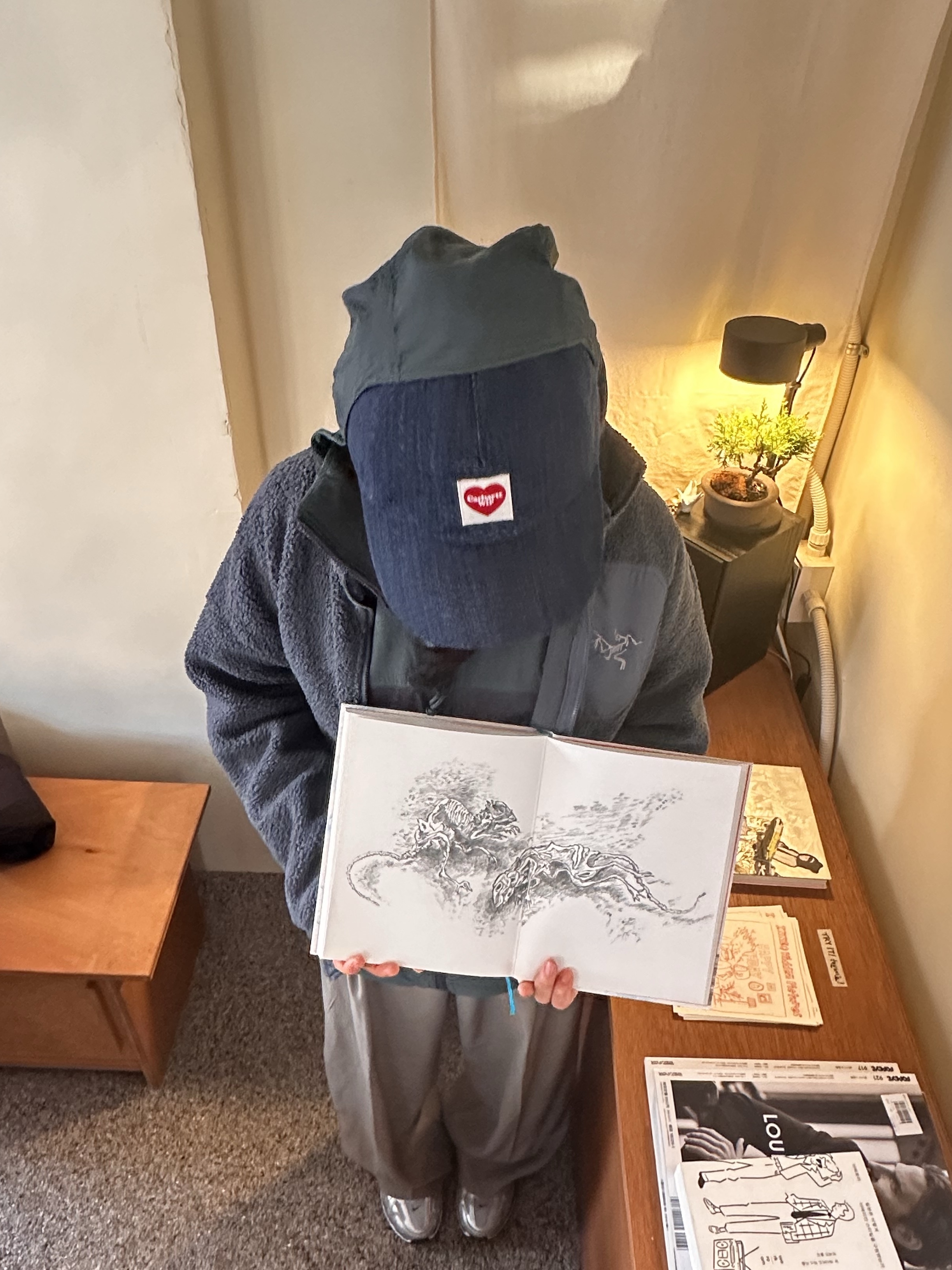 Carhartt WIP Nash Cap Blue 착용 스타일