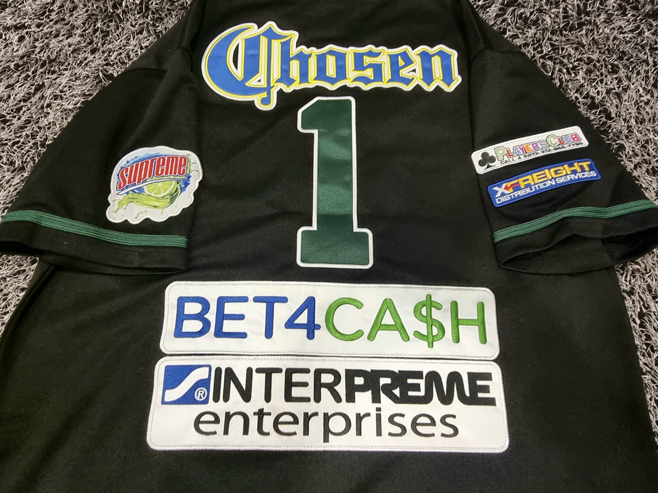 Supreme Chosen One Baseball Jersey Black - 24SS 착용 스타일 - 4
