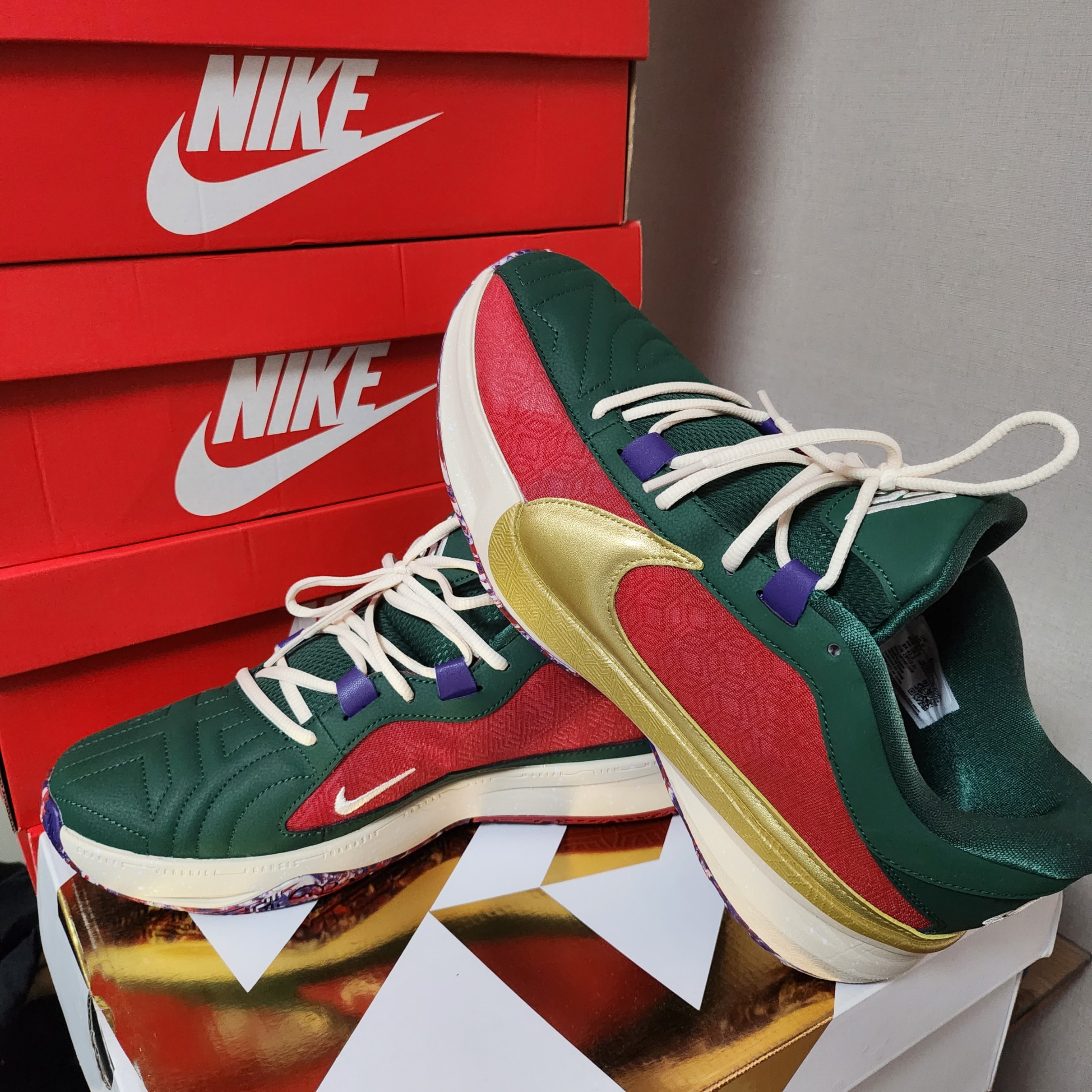 Nike Zoom Freak 5 EP Gym Red 착용 스타일 - 2