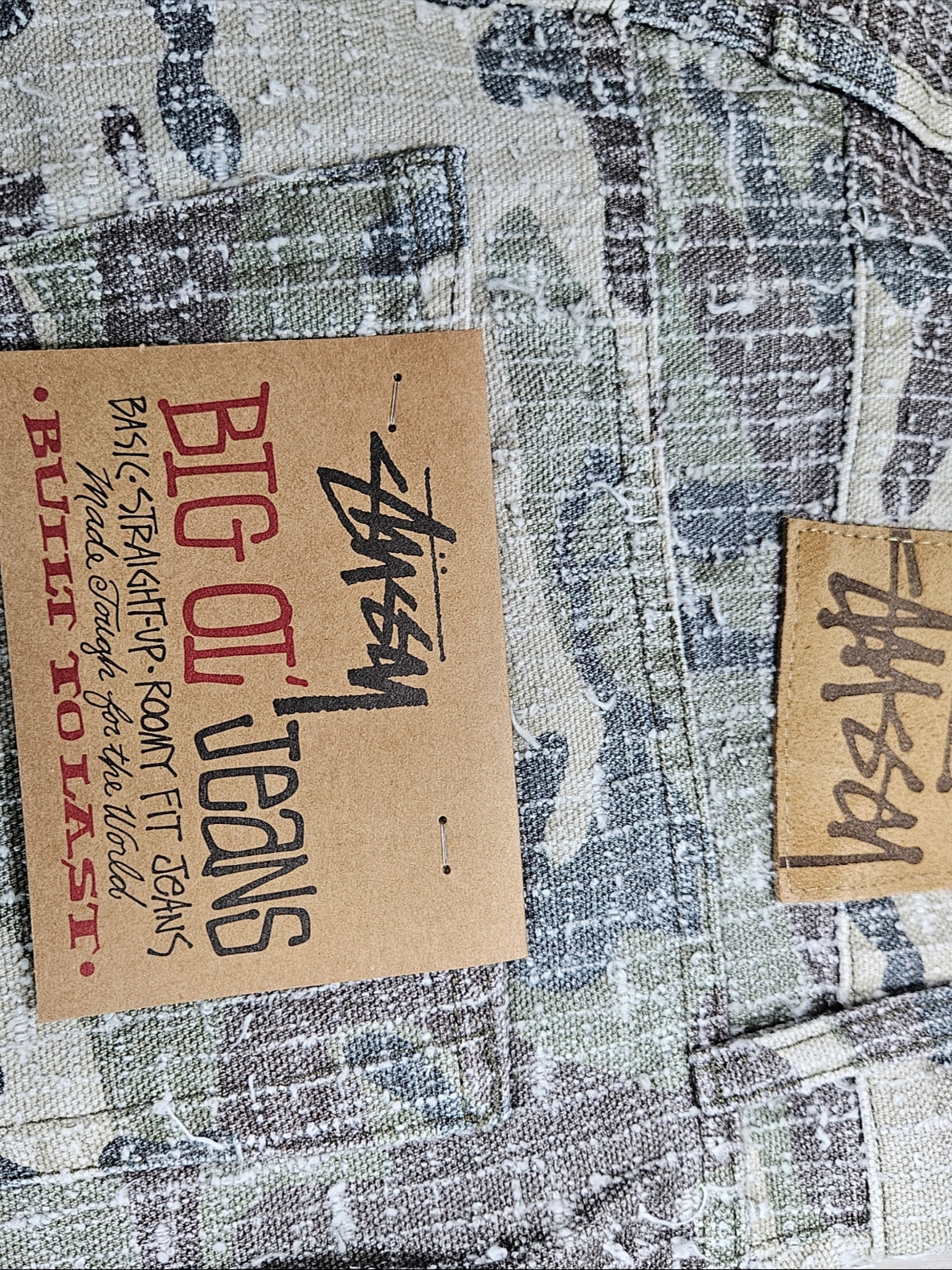 Stussy Work Jacket Camo Canvas Needlepunch Woodland Camo, Stussy Camo Canvas Big Ol’ Jean Needlepunch Woodland Camo 착용 스타일 - 9