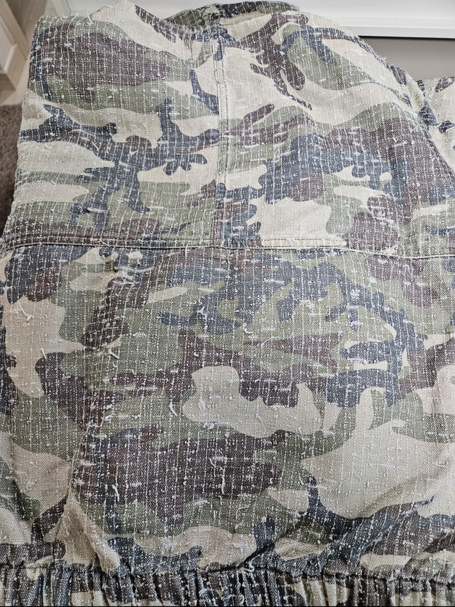 Stussy Work Jacket Camo Canvas Needlepunch Woodland Camo, Stussy Camo Canvas Big Ol’ Jean Needlepunch Woodland Camo 착용 스타일 - 5