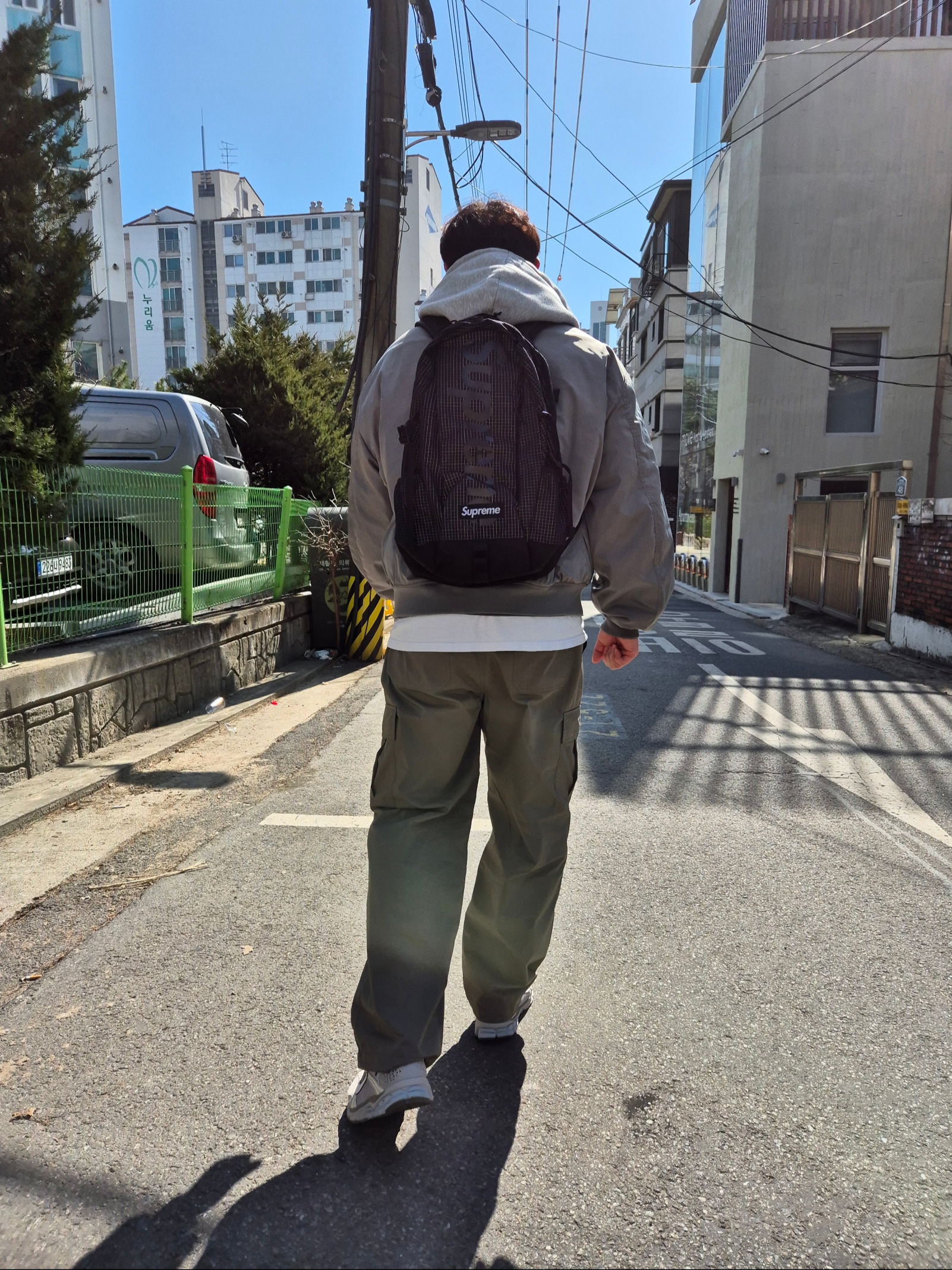 Supreme Backpack Black - 24SS 착용 스타일