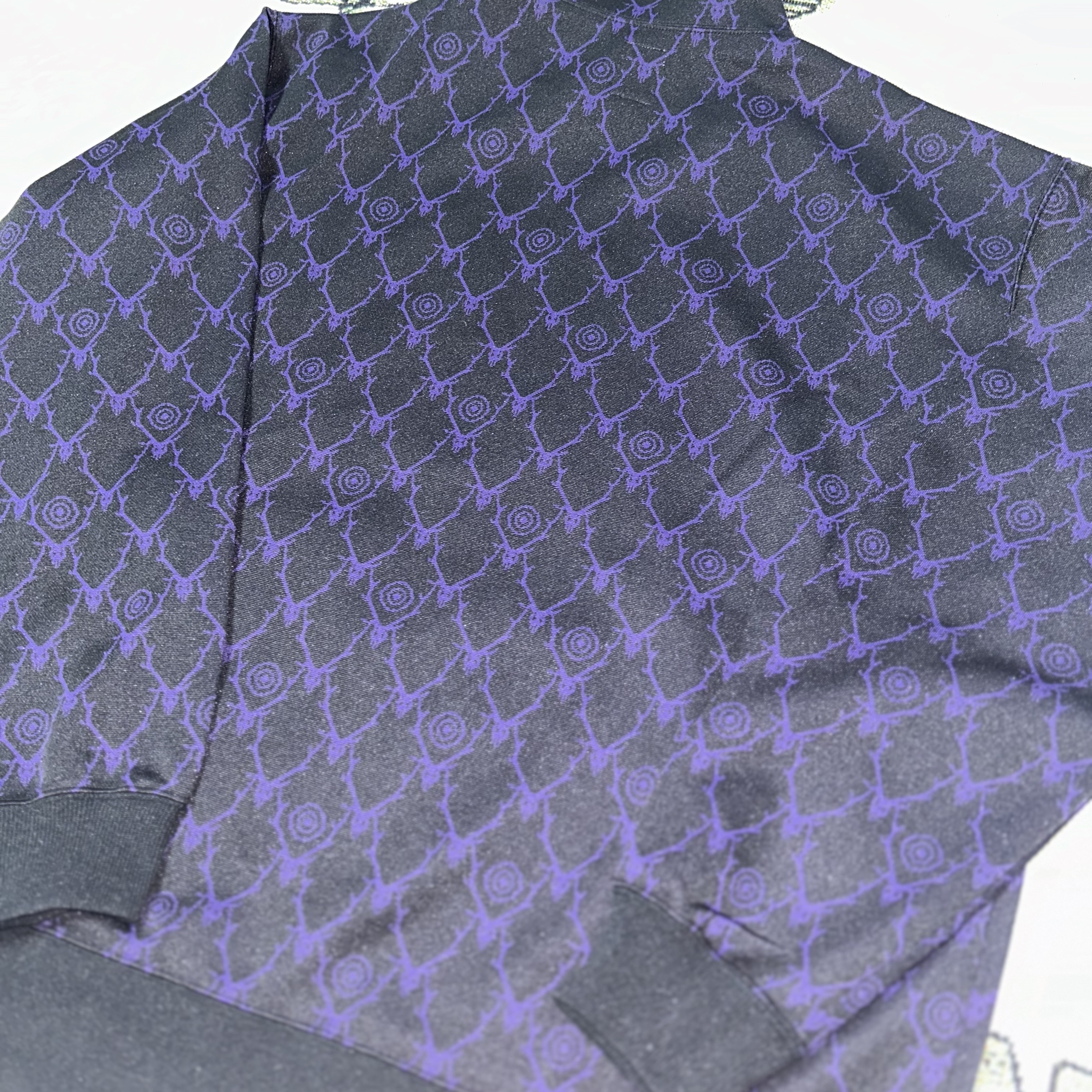 South2 West8 Trainer Jacket Jacquard Skull Target Black 착용 스타일 - 6