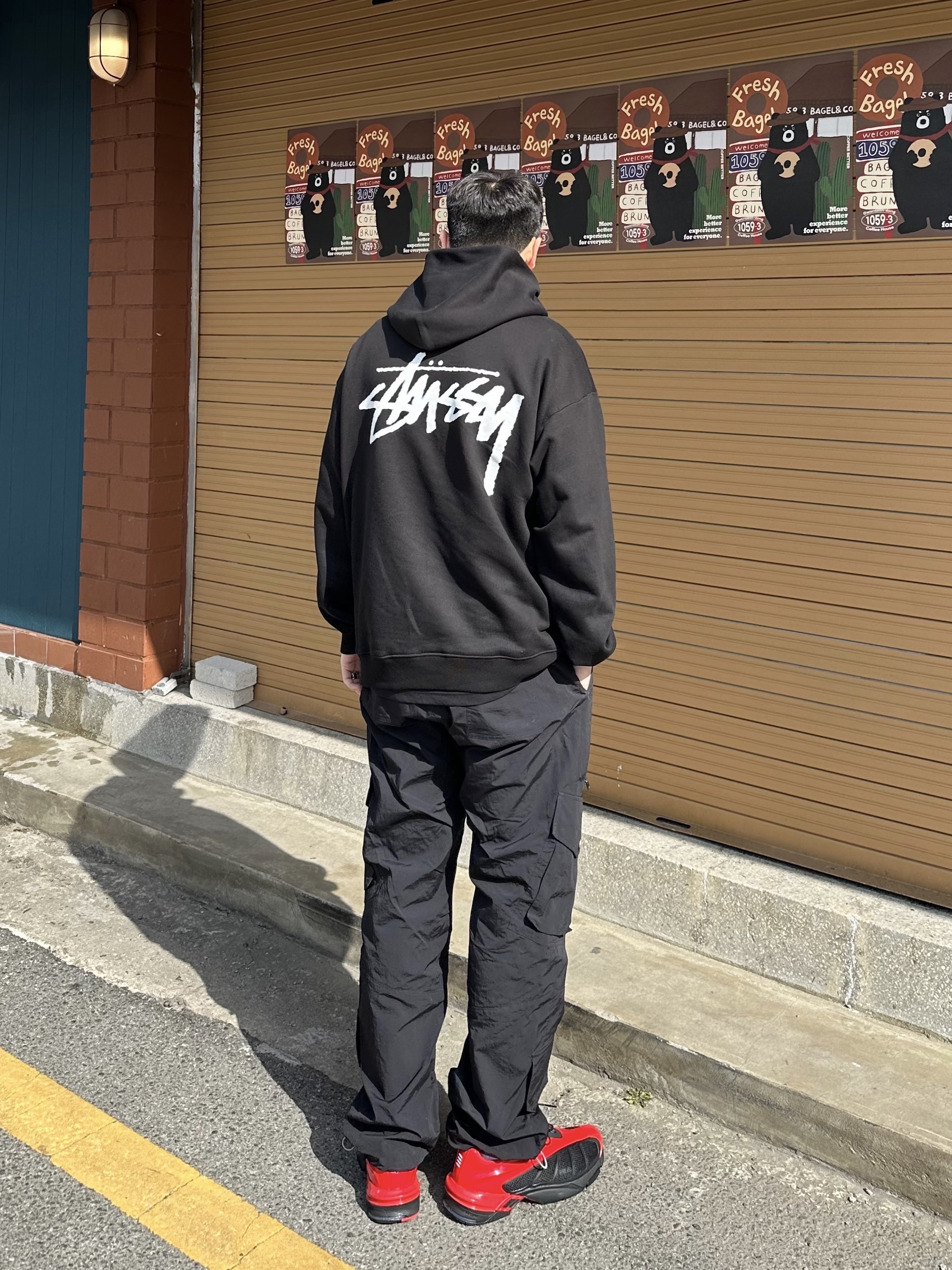 Fila Replica 2002 Black Red 착용 스타일 - 3