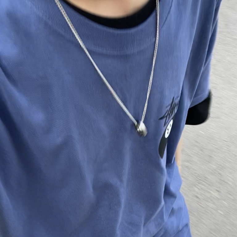 Stussy 8 Ball T-Shirt Midnight - 22SS 착용 스타일
