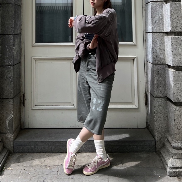 Puma x Rhuigi Suede B-boy American Beauty 착용 스타일