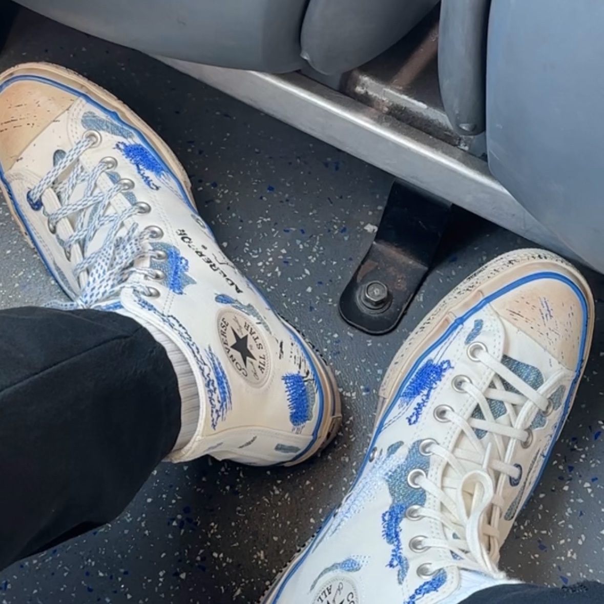 Converse x Ader Error Chuck 70 High White 착용 스타일