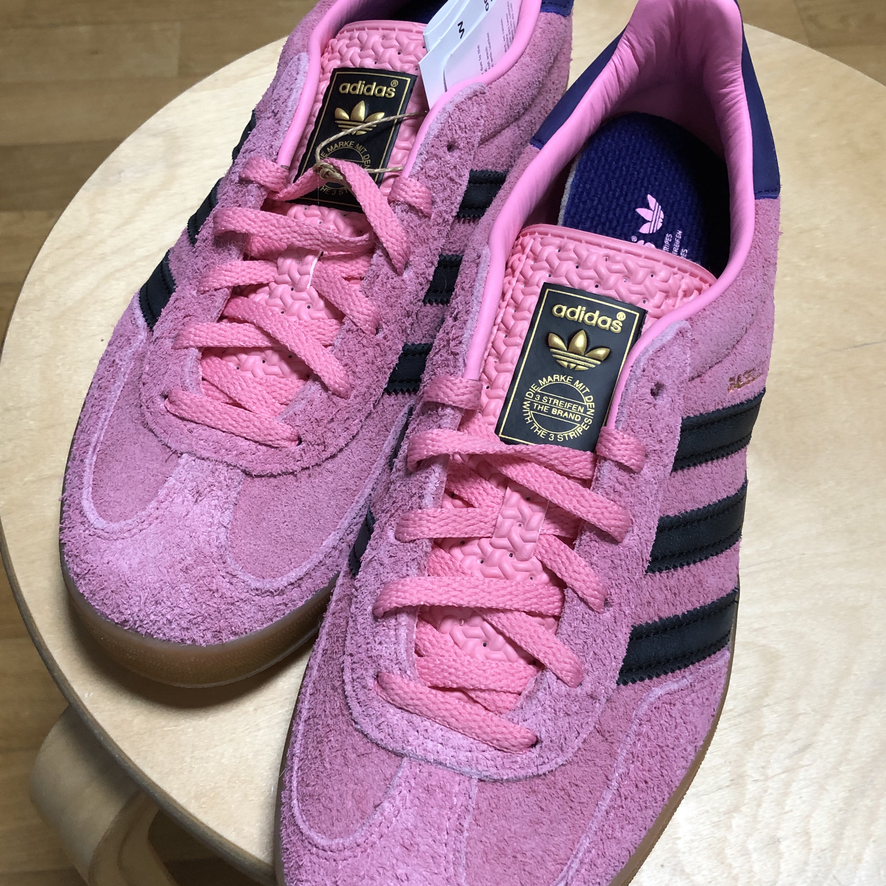 (W) Adidas Gazelle Indoor Bliss Pink 착용 스타일 - 2