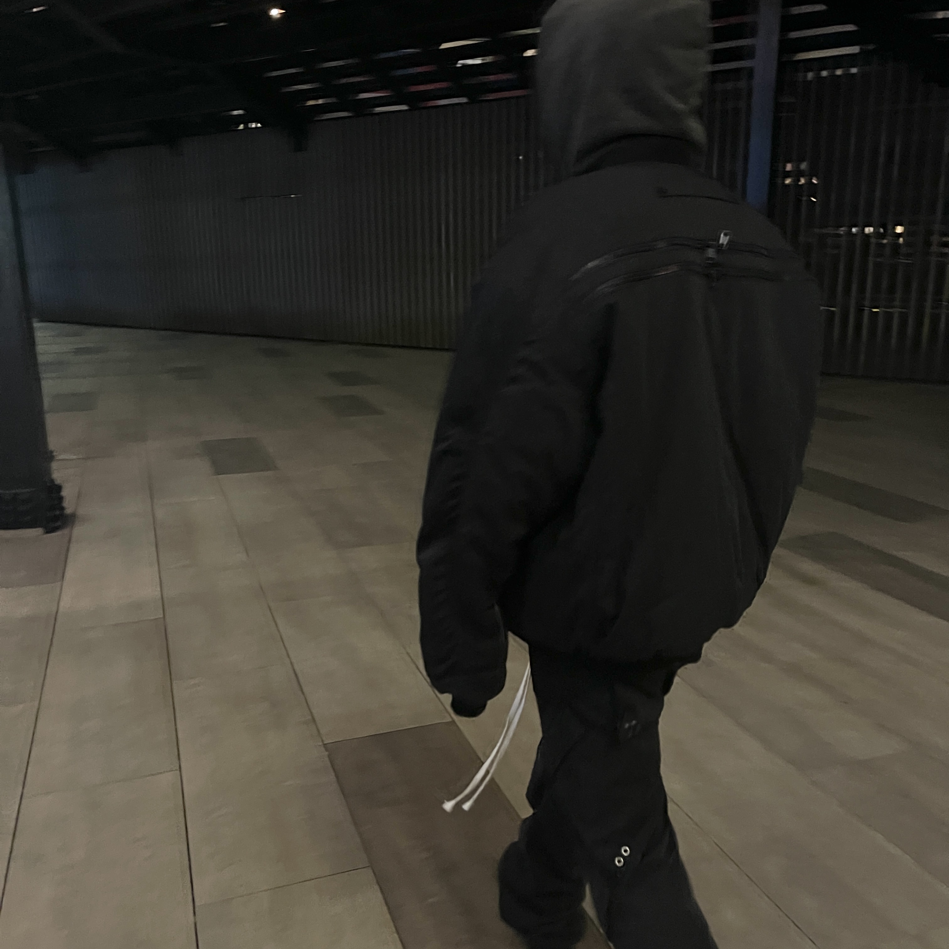 Undermycar Juggernaut Double Back Zip Steroid Bomber Triple Black - 23SS 착용 스타일 - 3