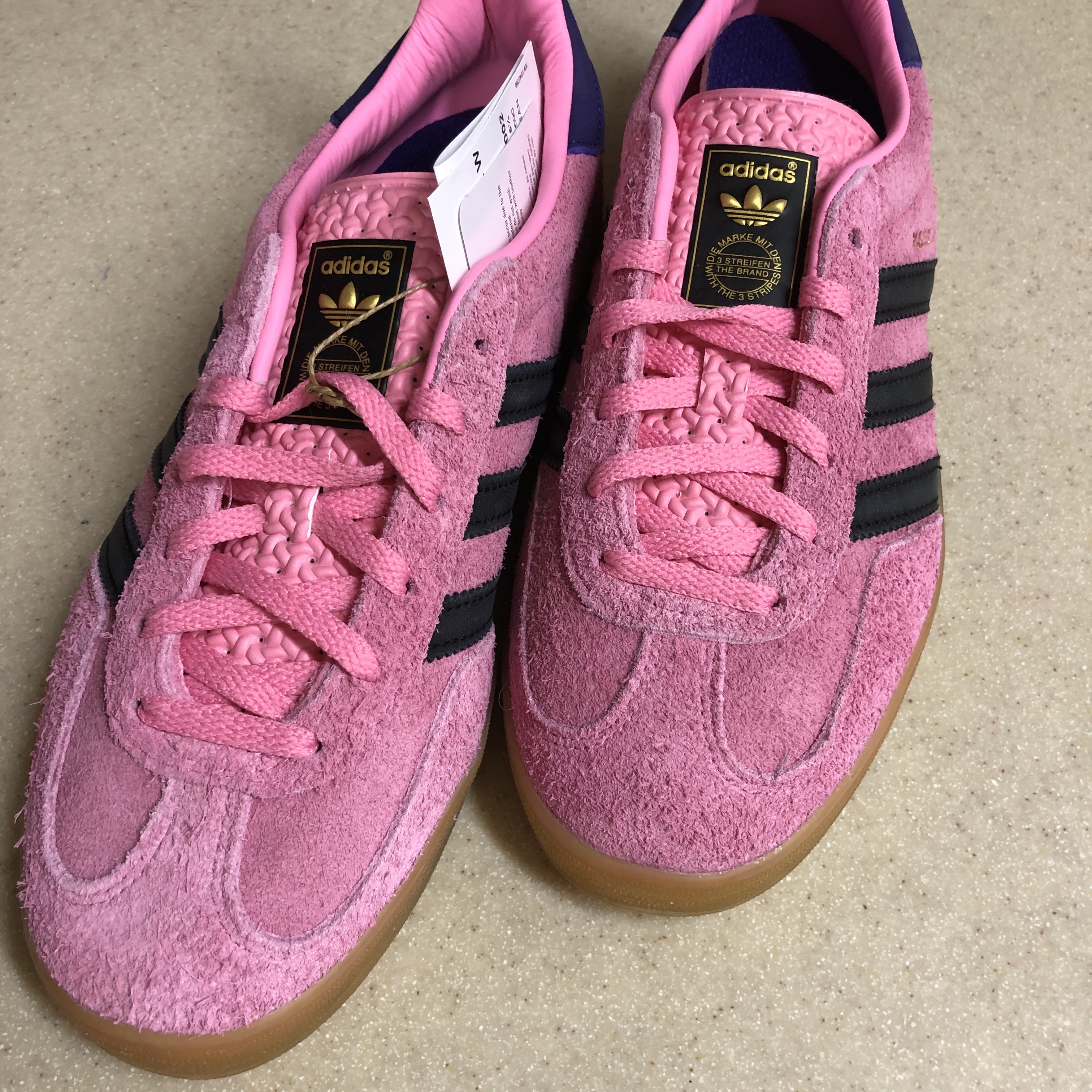 (W) Adidas Gazelle Indoor Bliss Pink 착용 스타일 - 1