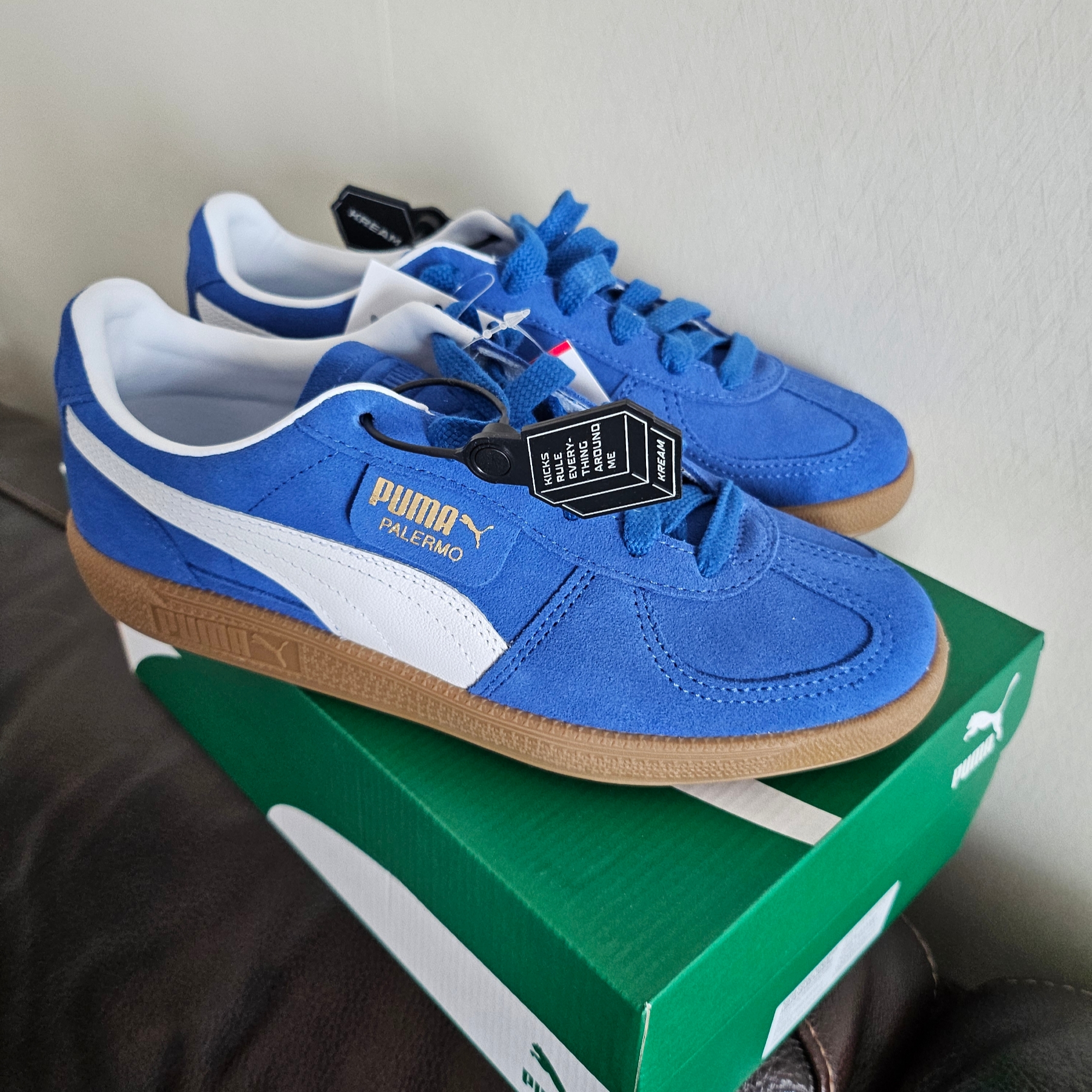Puma Palermo Cobalt Glaze White 착용 스타일 - 1