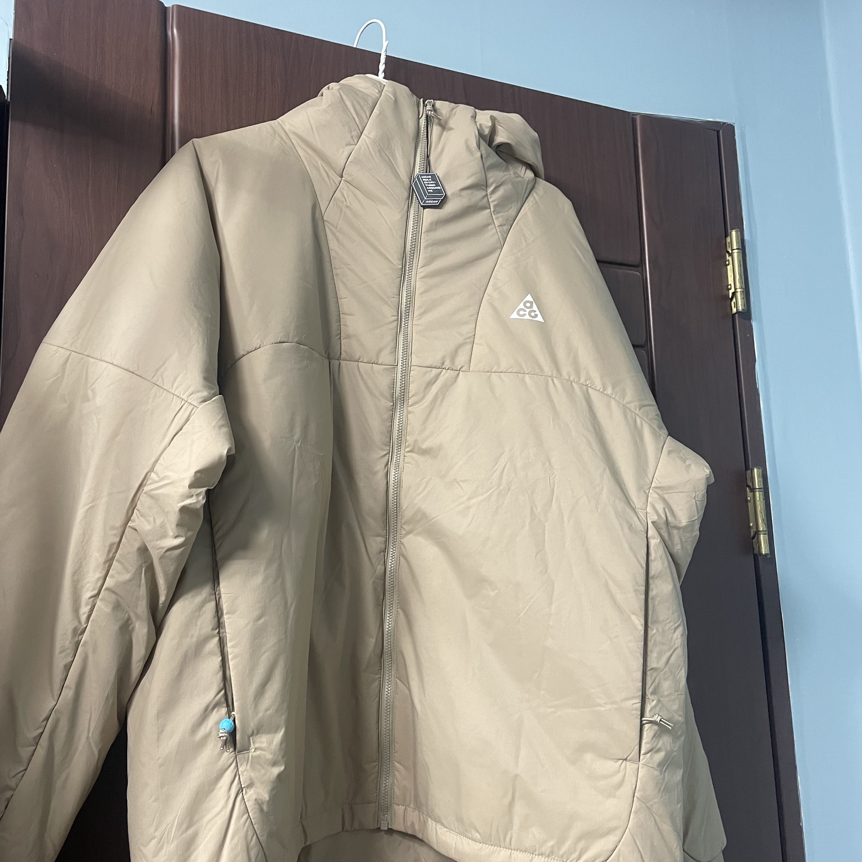 Nike ACG Therma-Fit ADV Rope De Dope Jacket Light Iron Ore - Asia 착용 스타일