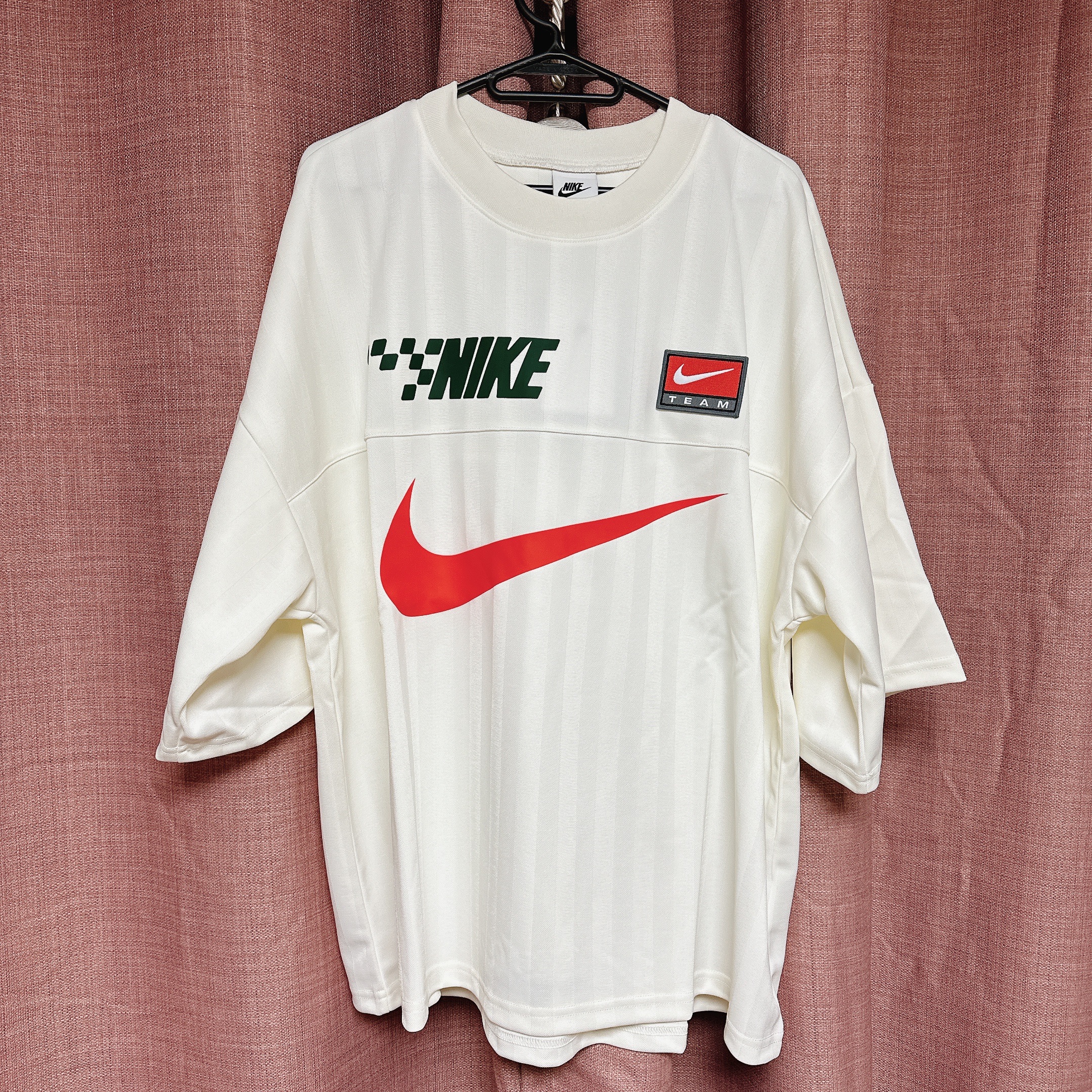 Nike NSW Trends Short Sleeve Top Sail Fur - Asia 착용 스타일