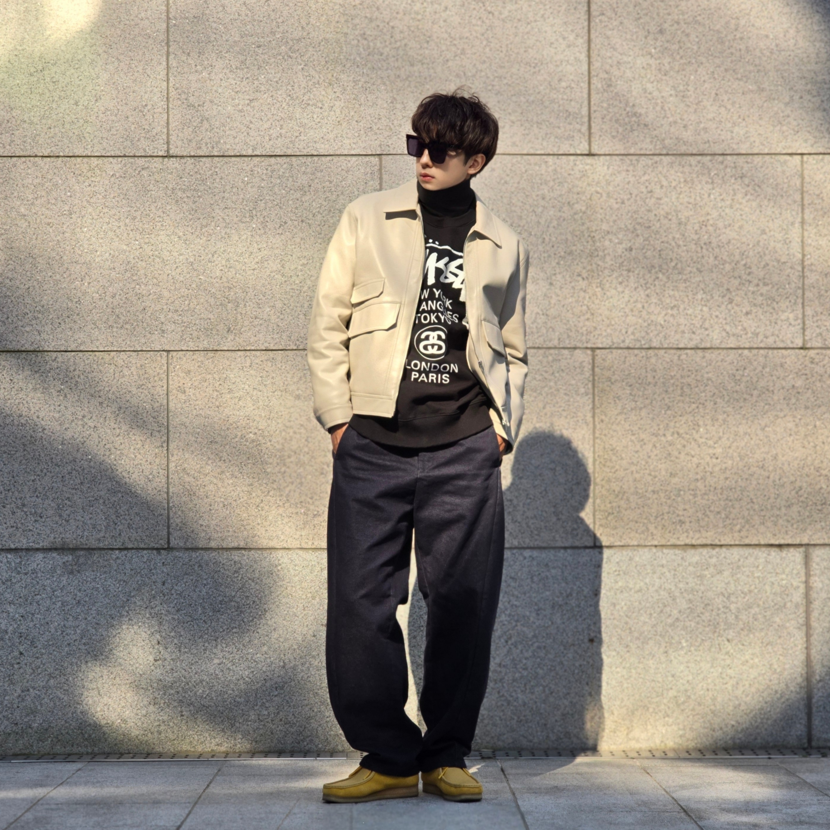 Stussy World Tour Crew Black 2023, Stussy World Tour Crew Black 2022 착용 스타일 - 2