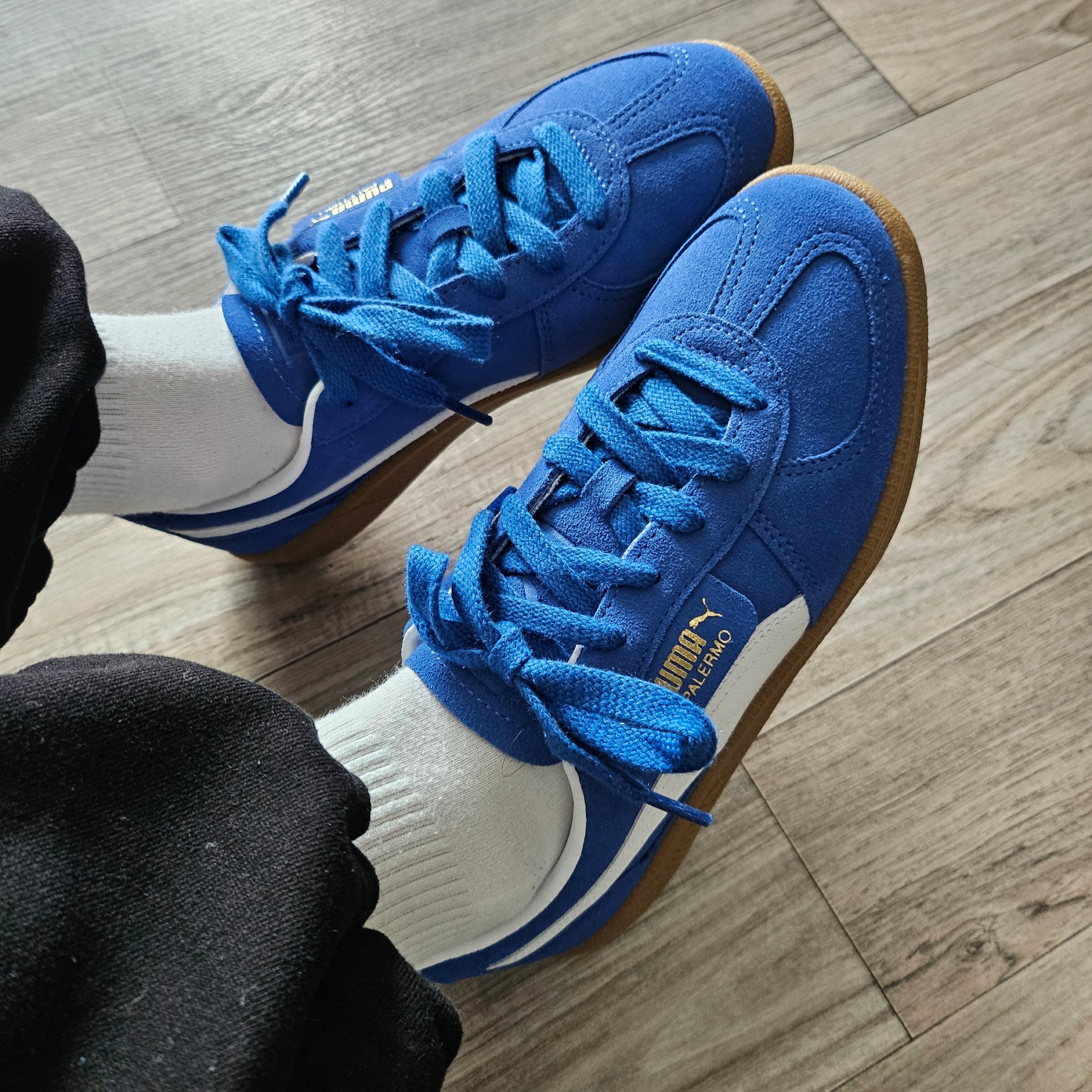 Puma Palermo Cobalt Glaze White 착용 스타일 - 2