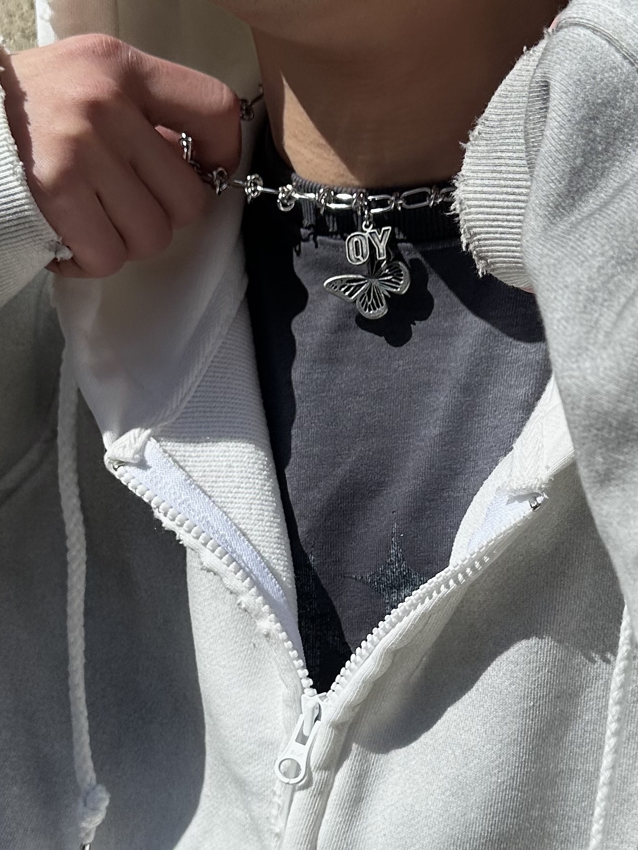 [KREAM 단독] Haleine Carpenter Cargo Dirty Washed Jean Light Blue 착용 스타일 - 7