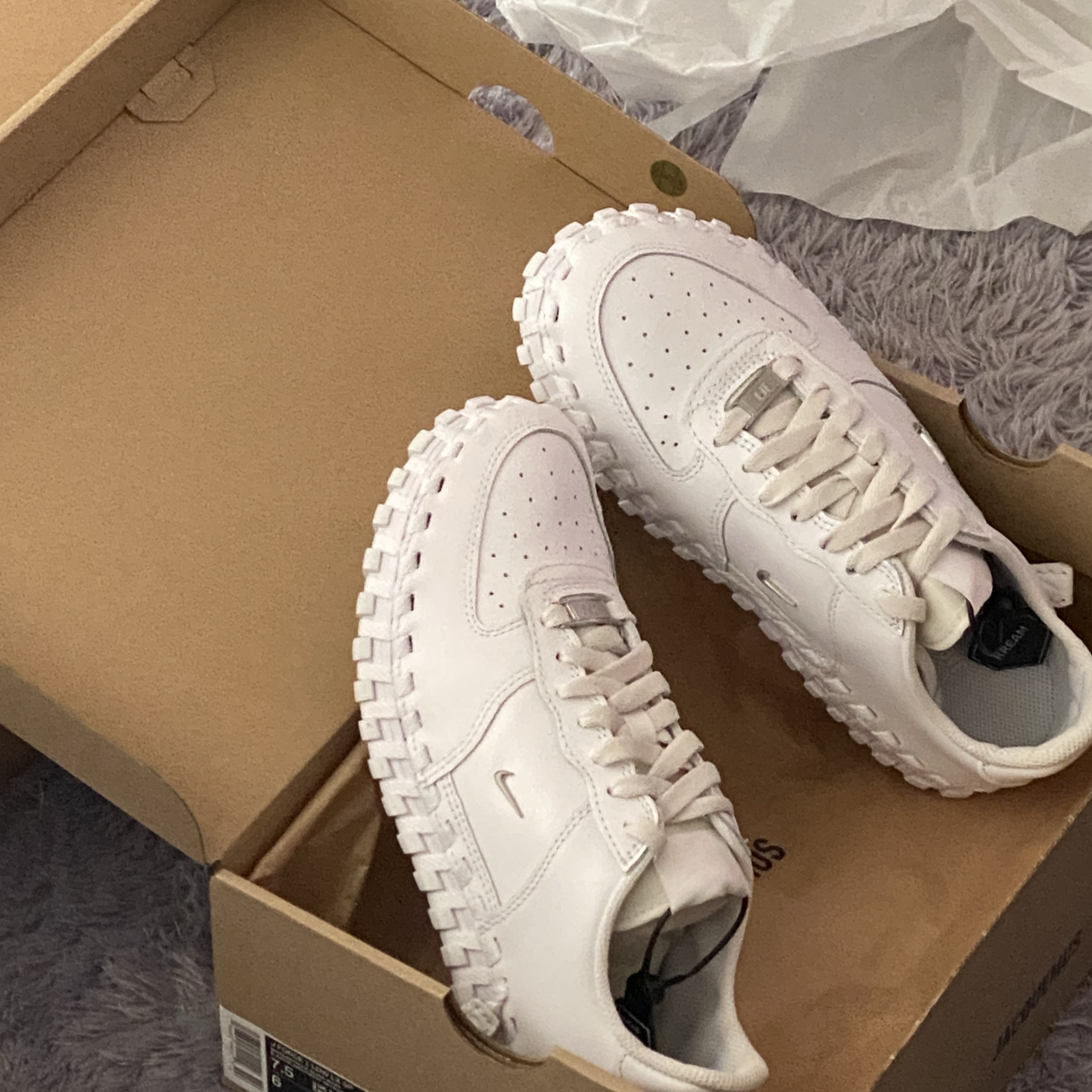Nike x Jacquemus J Force 1 Low LX SP White 착용 스타일