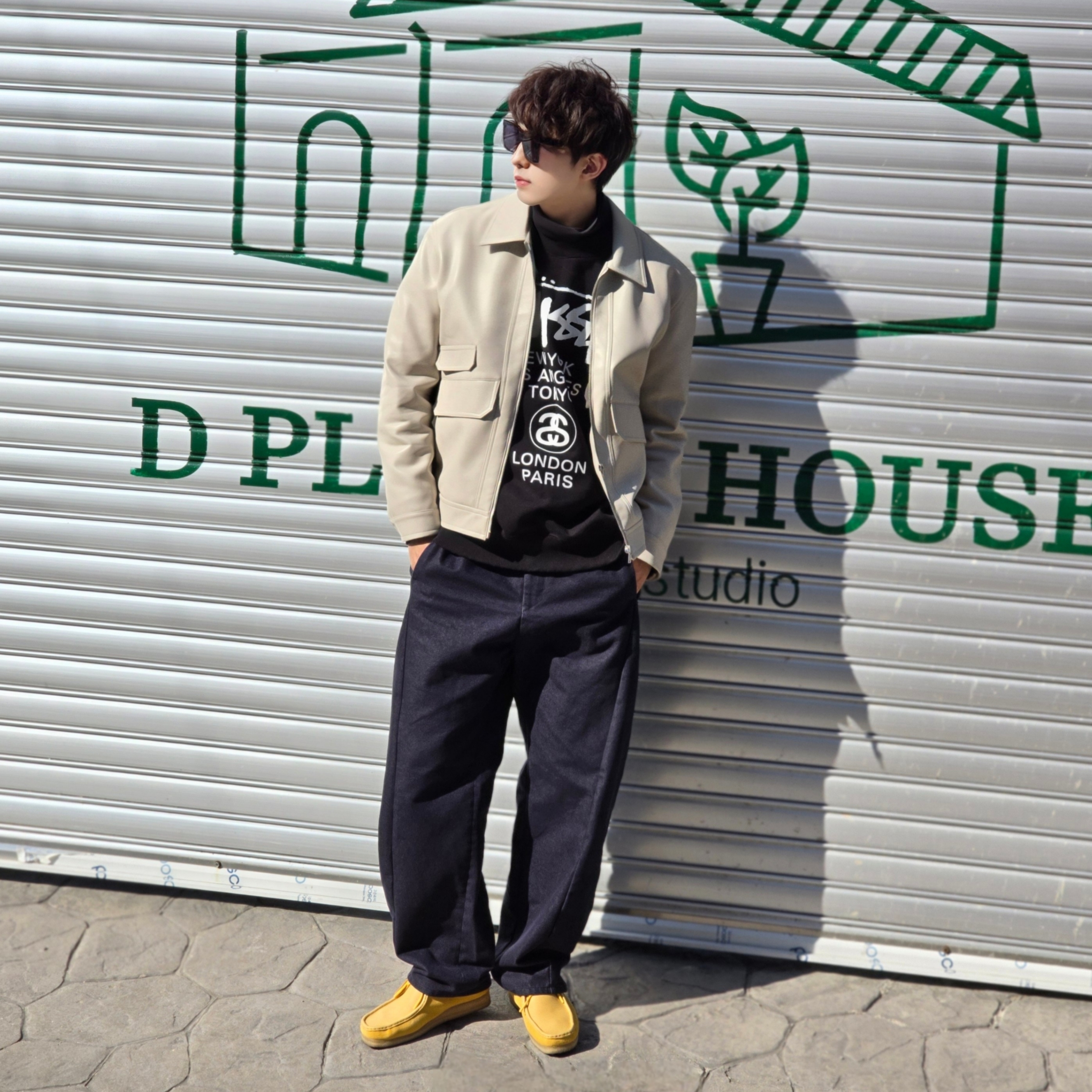 Stussy World Tour Crew Black 2023, Stussy World Tour Crew Black 2022 착용 스타일 - 10