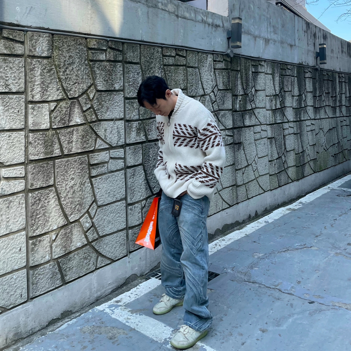 Supreme S Logo Loose Fit Jean Washed Blue - 24SS, Nike SB Dunk Low Pro Premium Mummy 착용 스타일 - 2
