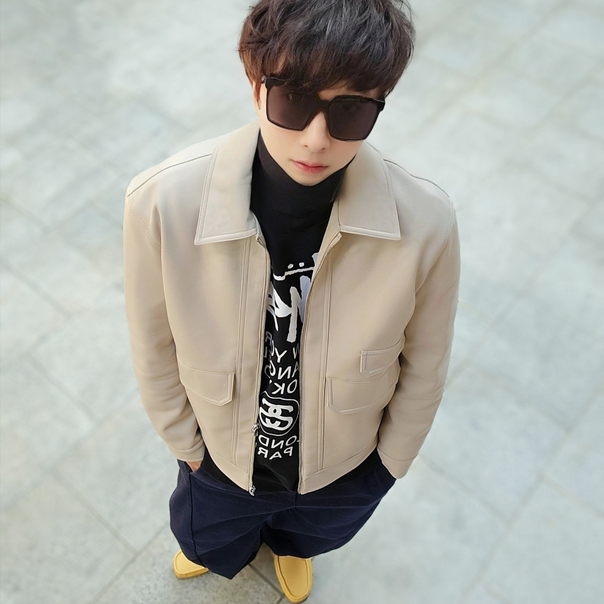 Stussy World Tour Crew Black 2023, Stussy World Tour Crew Black 2022 착용 스타일 - 9