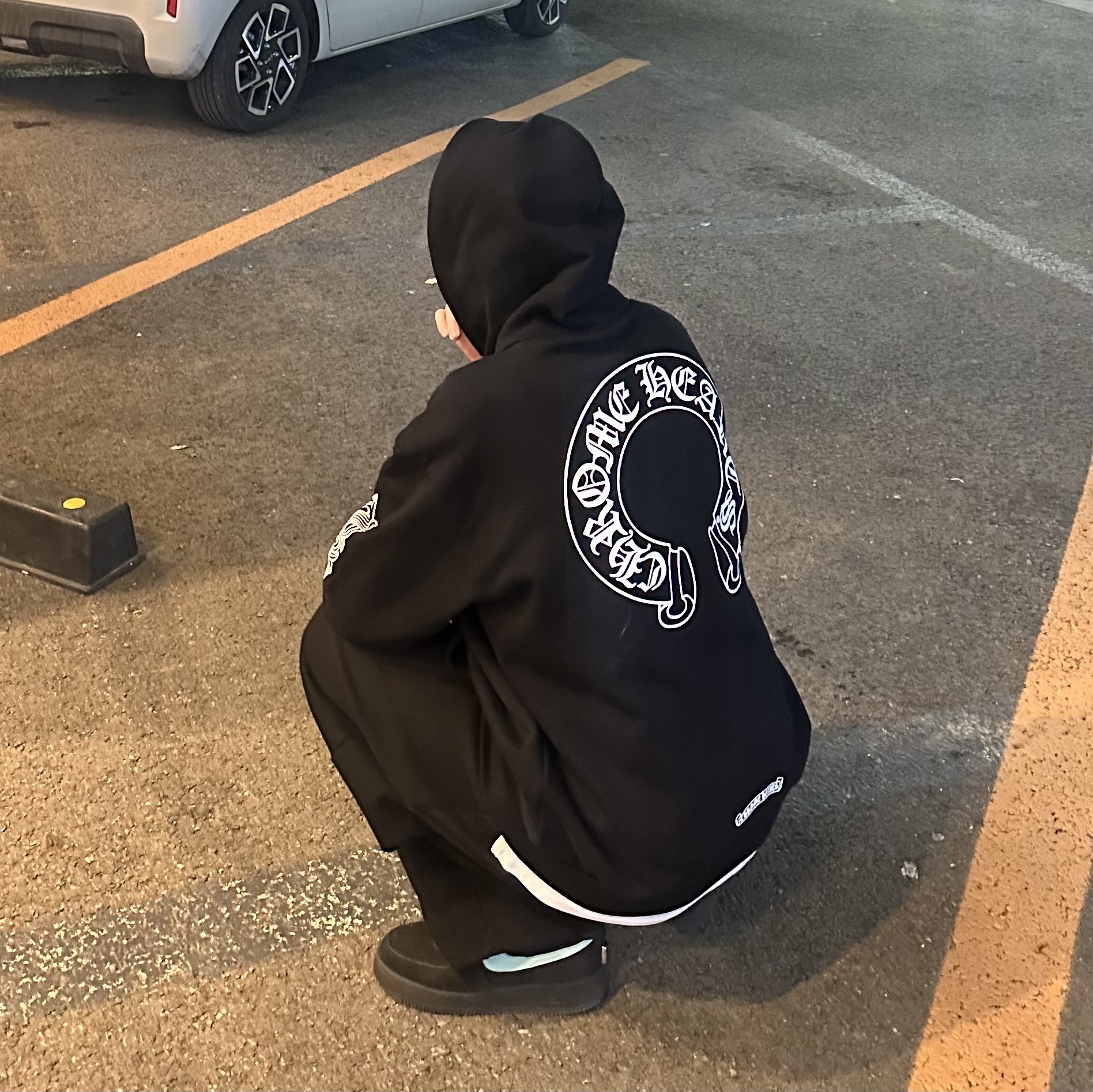 Nike x Tiffany & Co. Air Force 1 Low SP 1837, Chrome Hearts Horseshoe Floral Hoodie Black 착용 스타일
