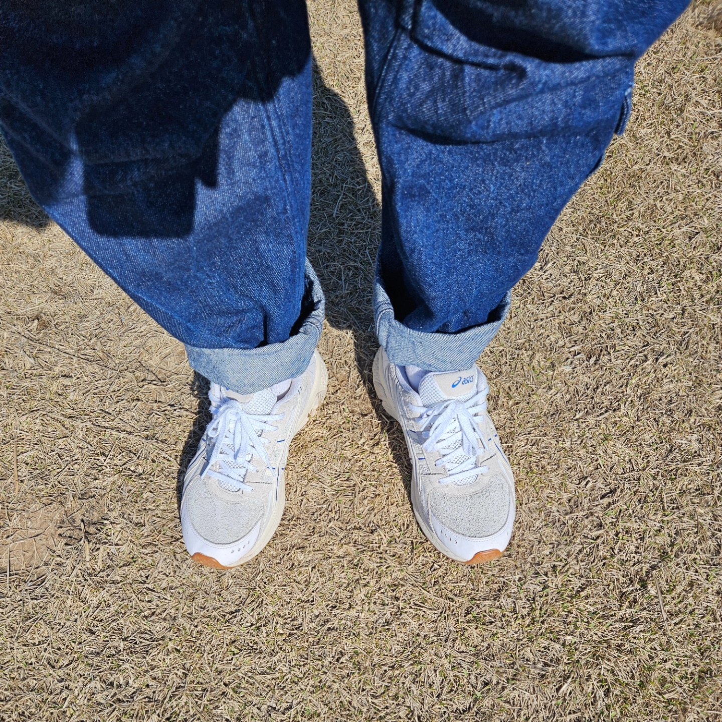 Engineered Garments Feather PC Twill FA Pants Dark Navy, The North Face Eco Gore-Tex Mountain Vista Jacket Blue Stone 착용 스타일 - 7