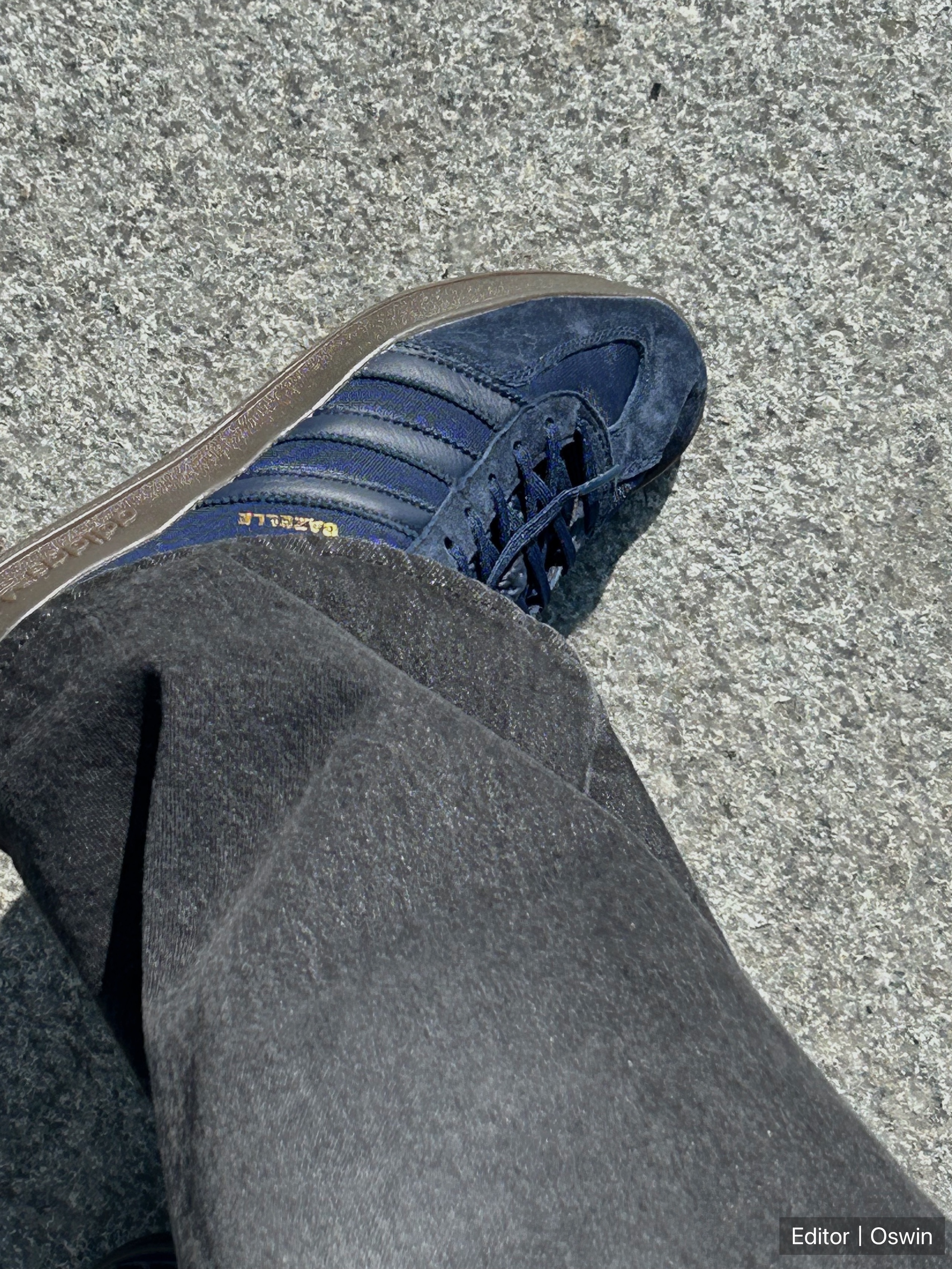 Adidas Gazelle Indoor Collegiate Navy 착용 스타일 - 4