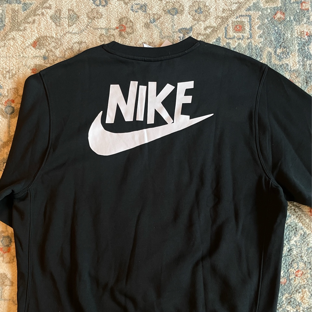 Nike NSW HBR-C Sweatshirt Black White - Asia 착용 스타일 - 3