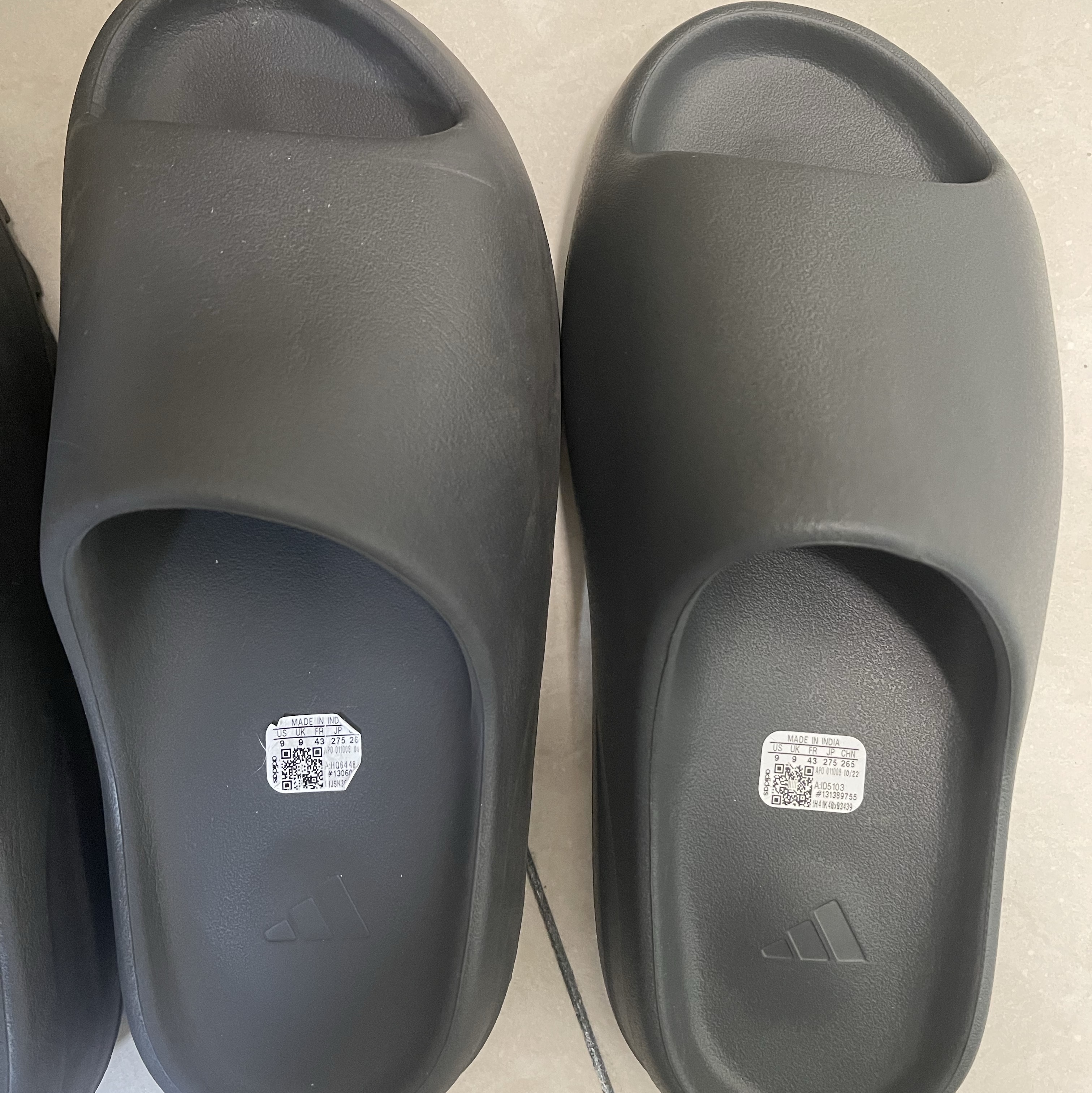 Adidas Yeezy Slide Dark Onyx 2024, Adidas Yeezy Slide Onyx 착용 스타일