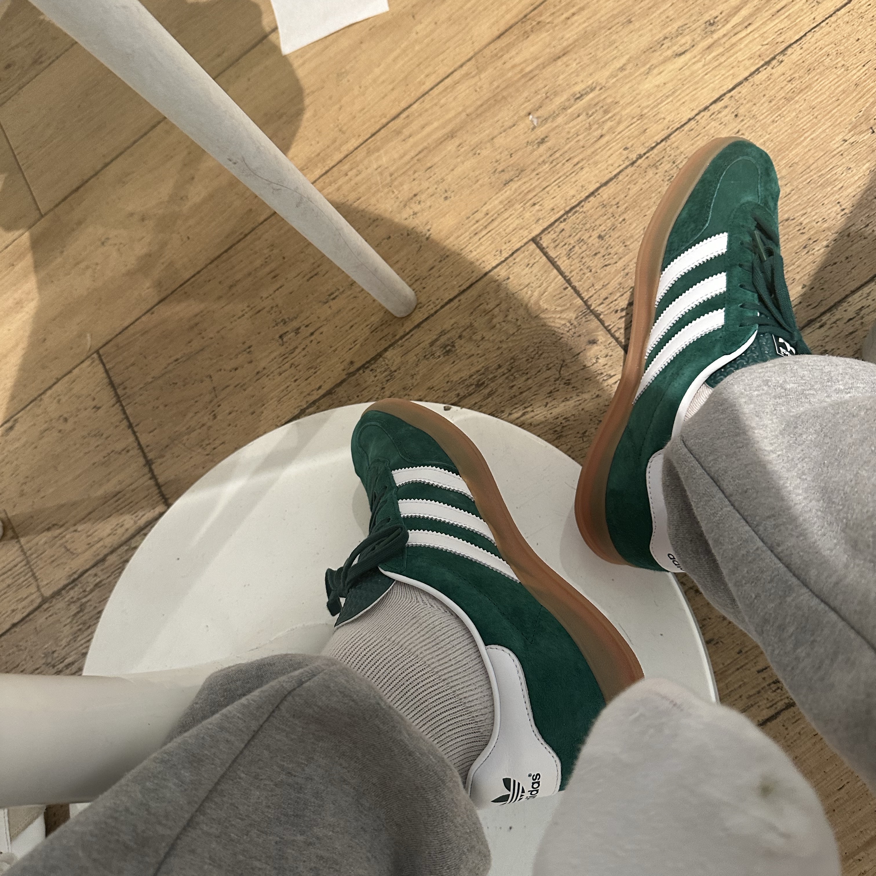 Adidas Gazelle Indoor Collegiate Green 착용 스타일