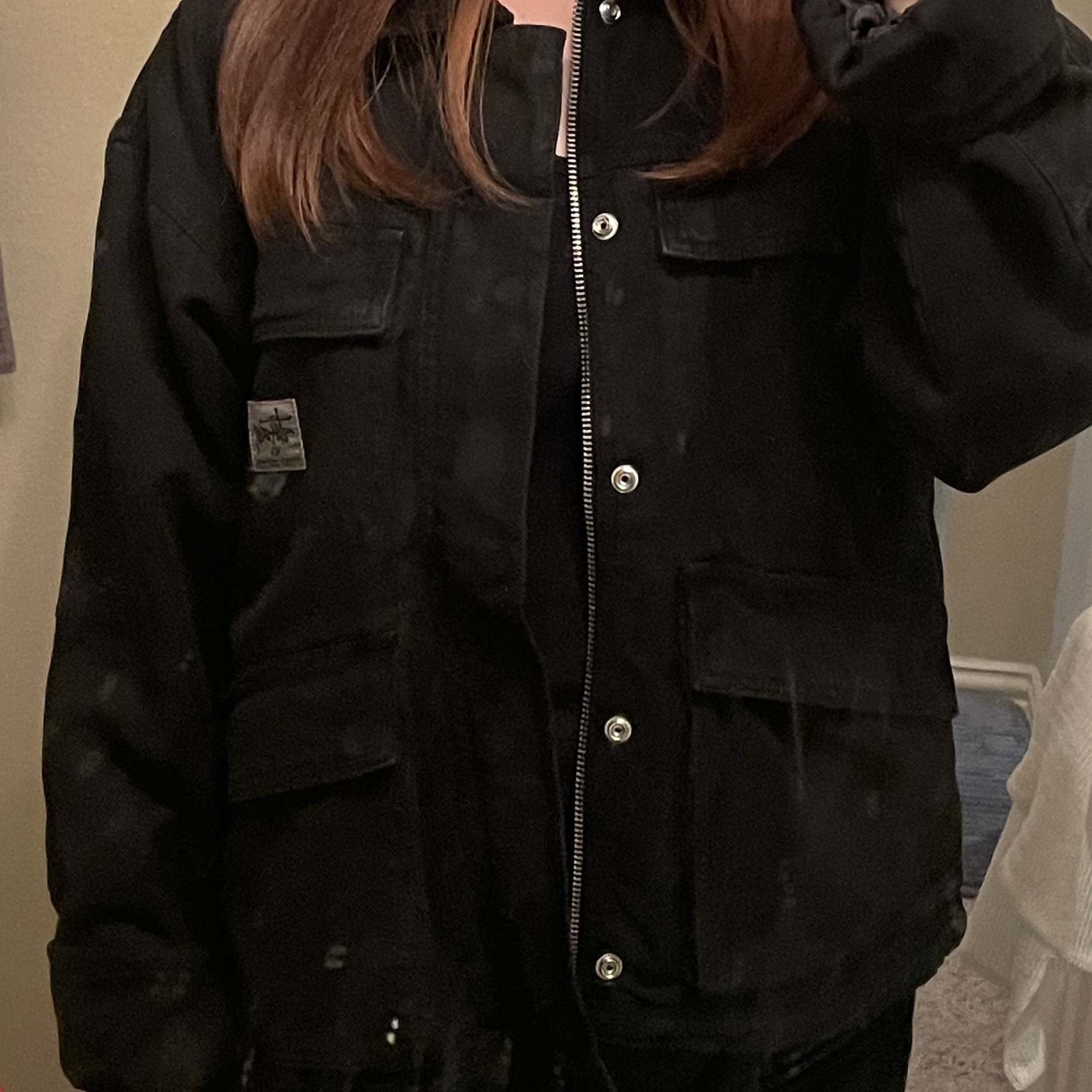 Stussy Washed Canvas Shop Jacket Black, Adidas Tobacco Gruen Mesa Brown Desert 착용 스타일 - 3